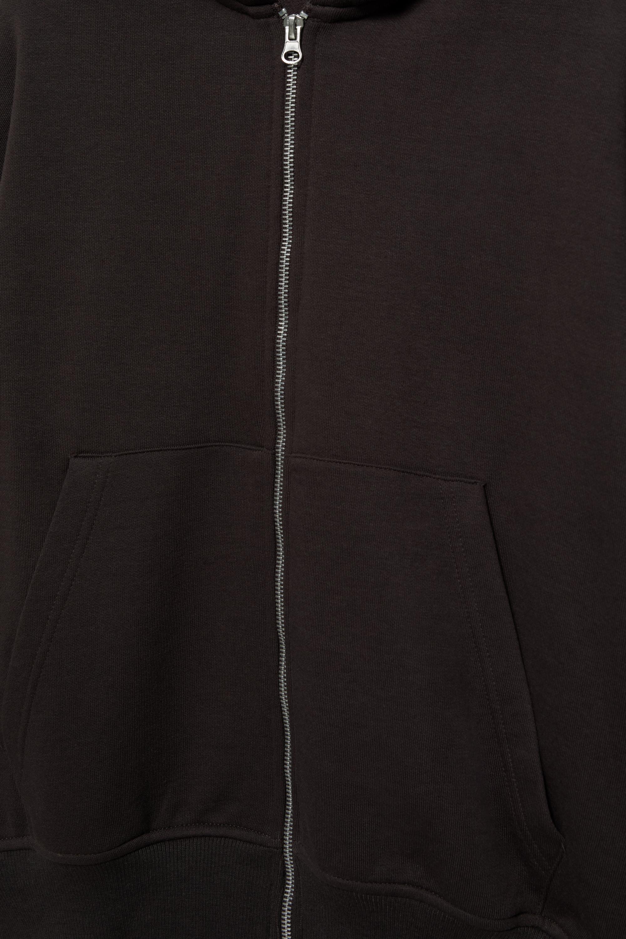 Hoodie with zipper — Brown
