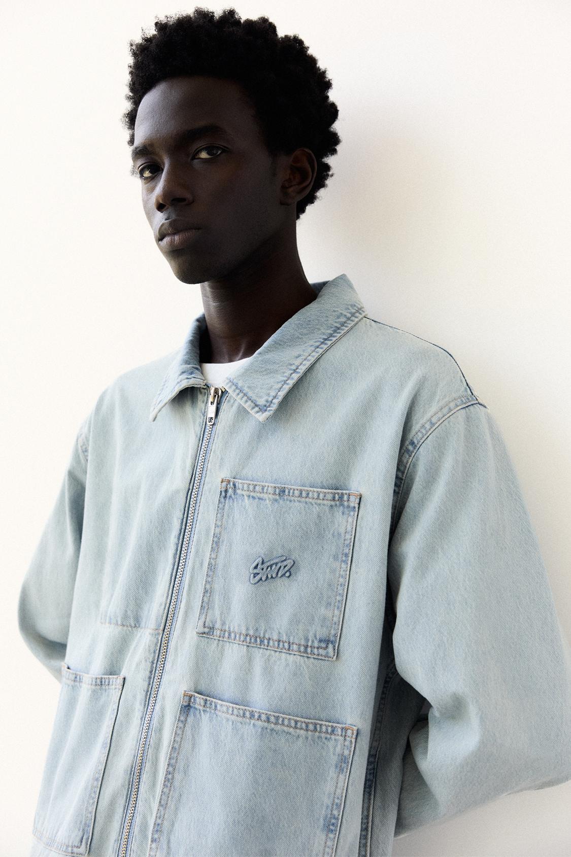 Jeansjacke STWD mit Reißverschluss - PULL&BEAR 