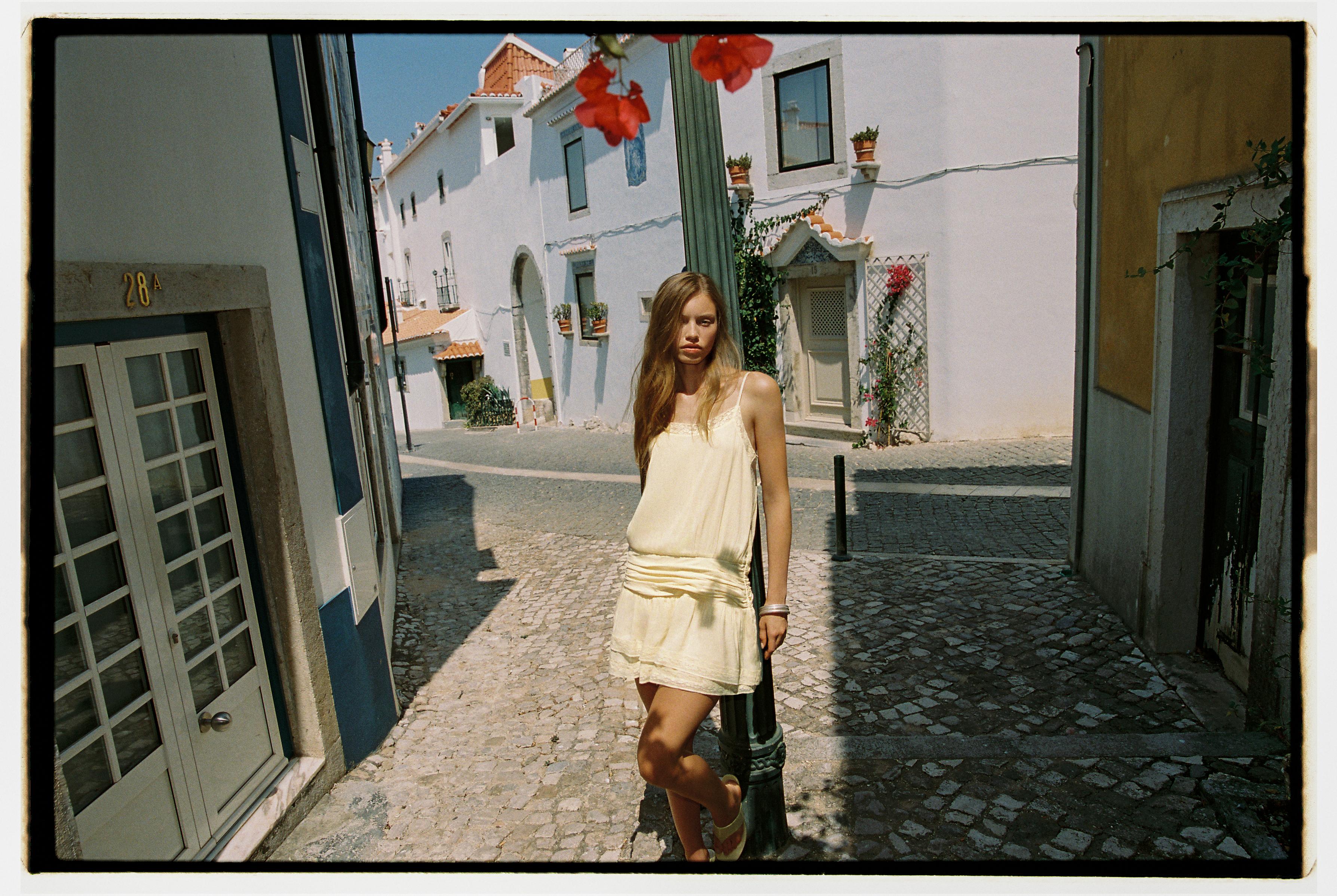 Short slip dress — Vanilla
