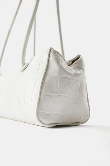 Textured shoulder bag — Ecru 4
