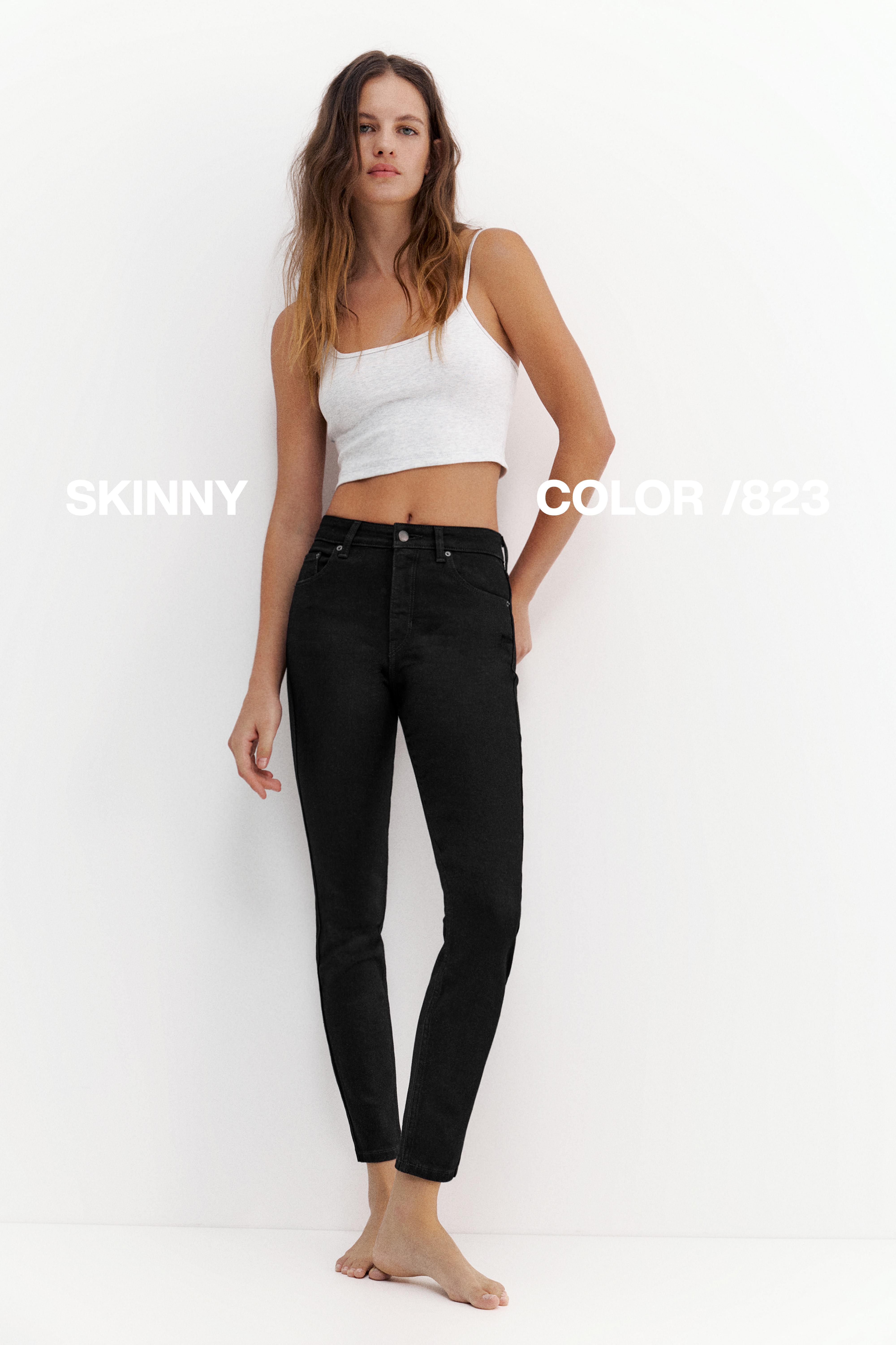 Skinny yüksek bel jean - Görsel 16