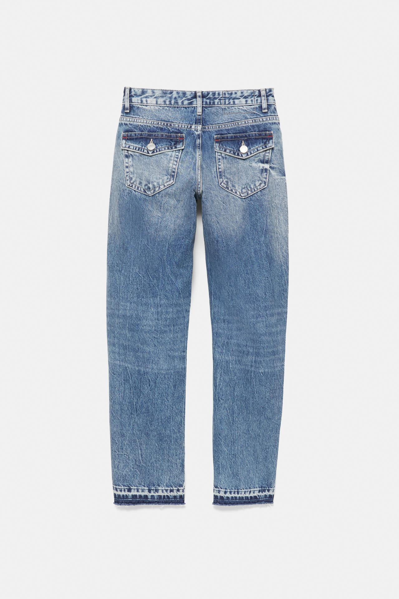 Low-rise slim fit jeans — Medium blue