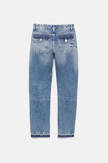 Low-rise slim fit jeans — Medium blue 8