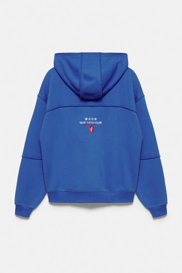 Yacht Club zip-up sweatshirt — Deep blue 7