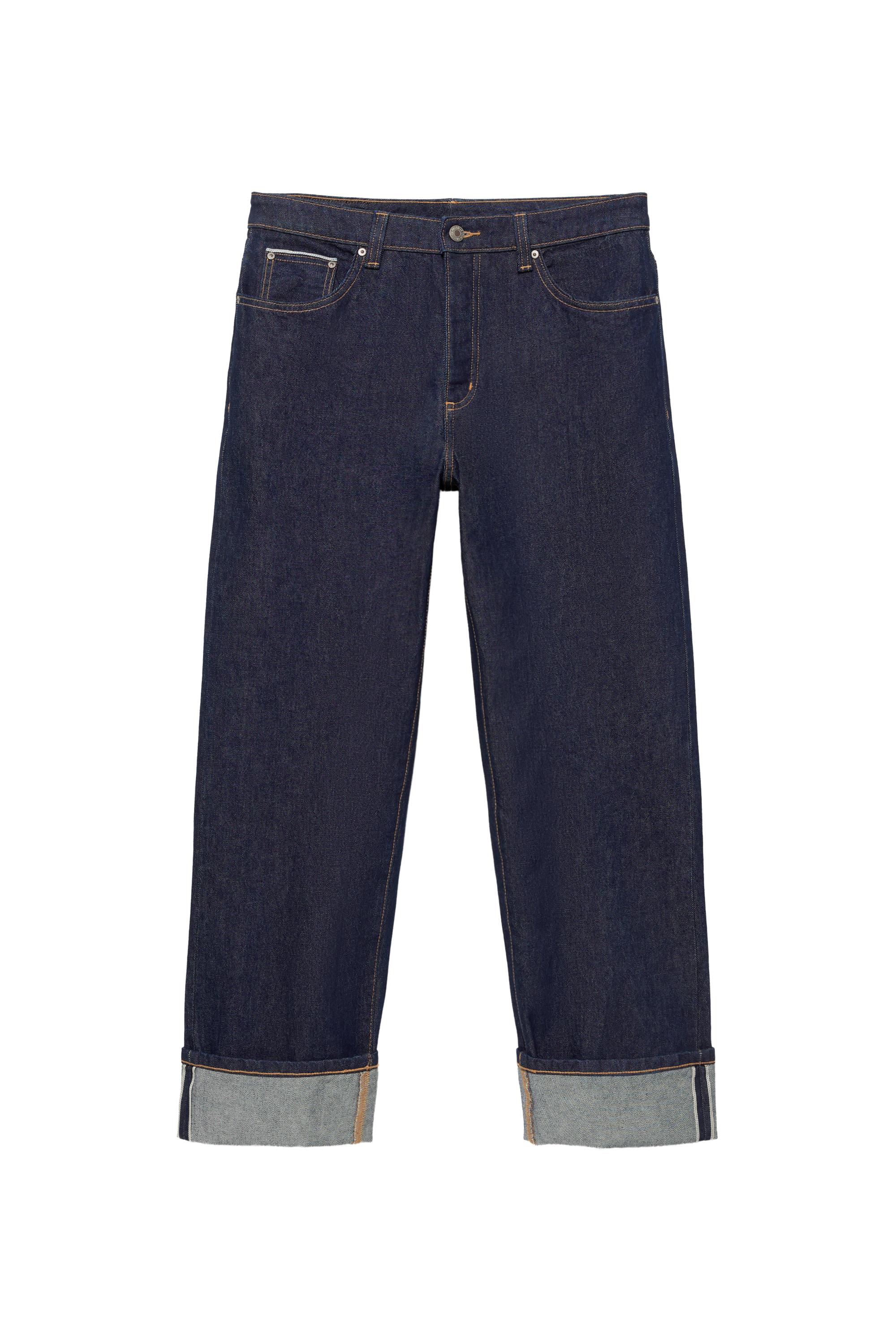 Selvedge straight fit jean - Görsel 24