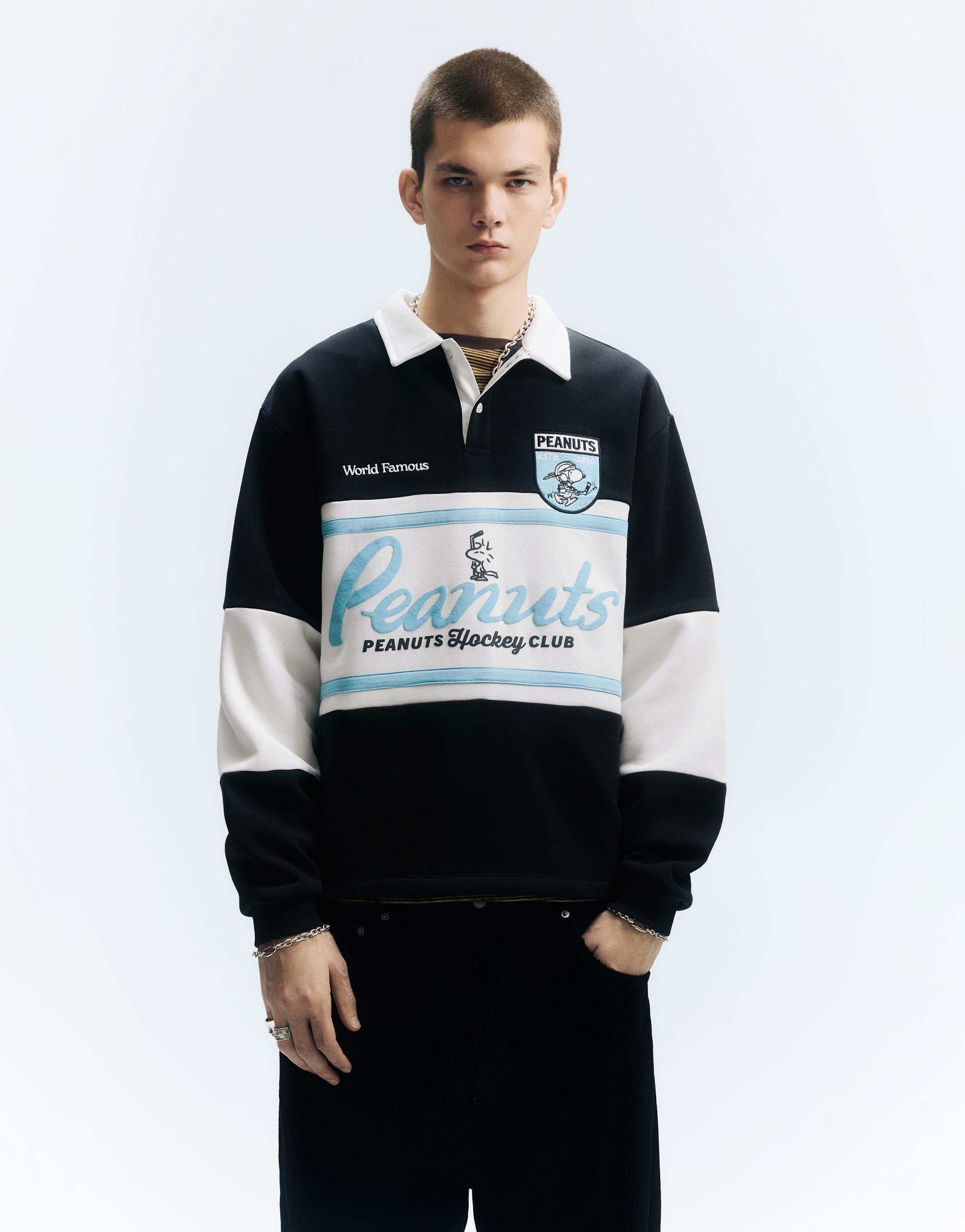 Peanuts panelli polo t-shirt - Görsel 15