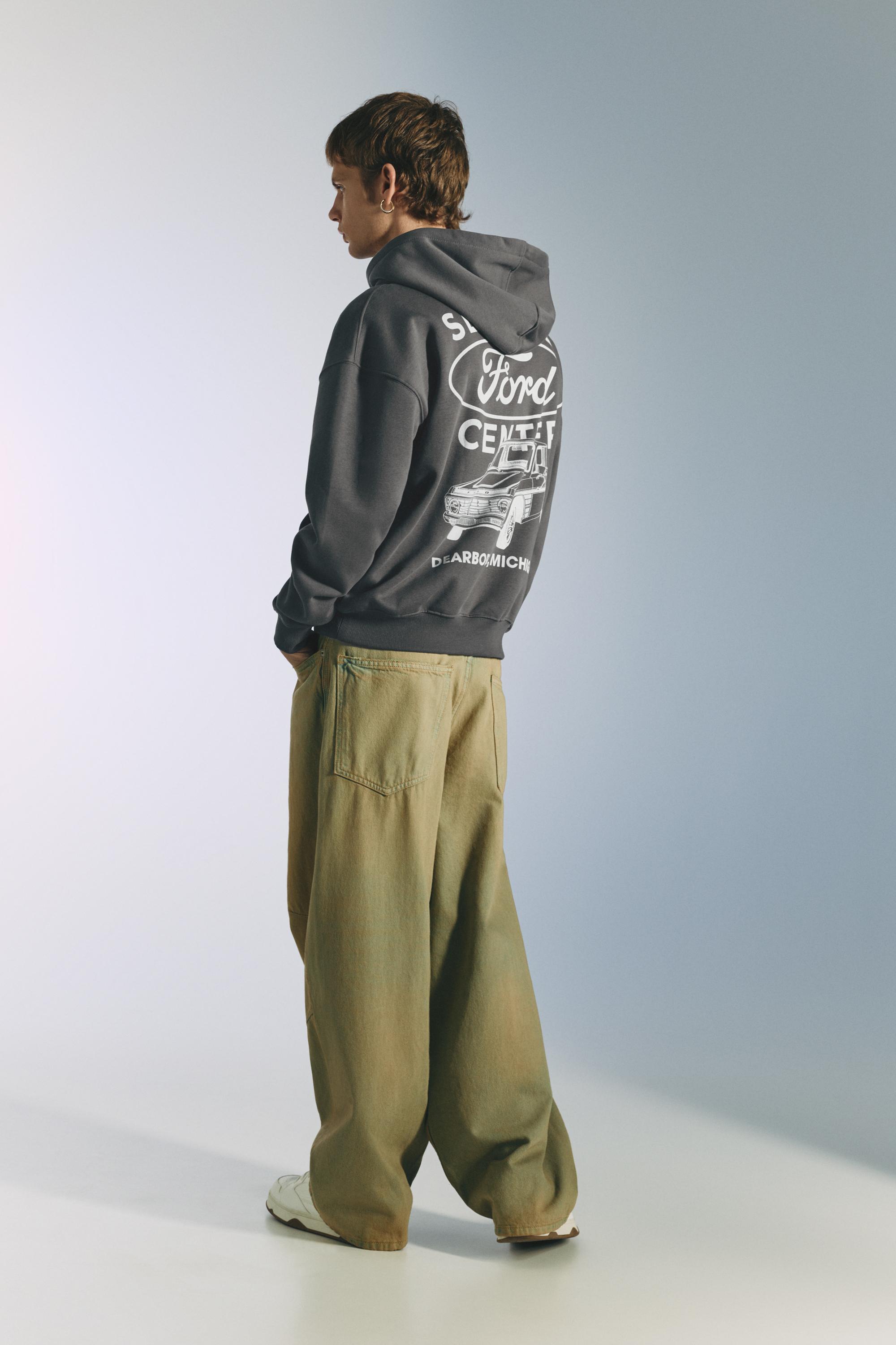 Kapüşonlu Ford sweatshirt - Görsel 3