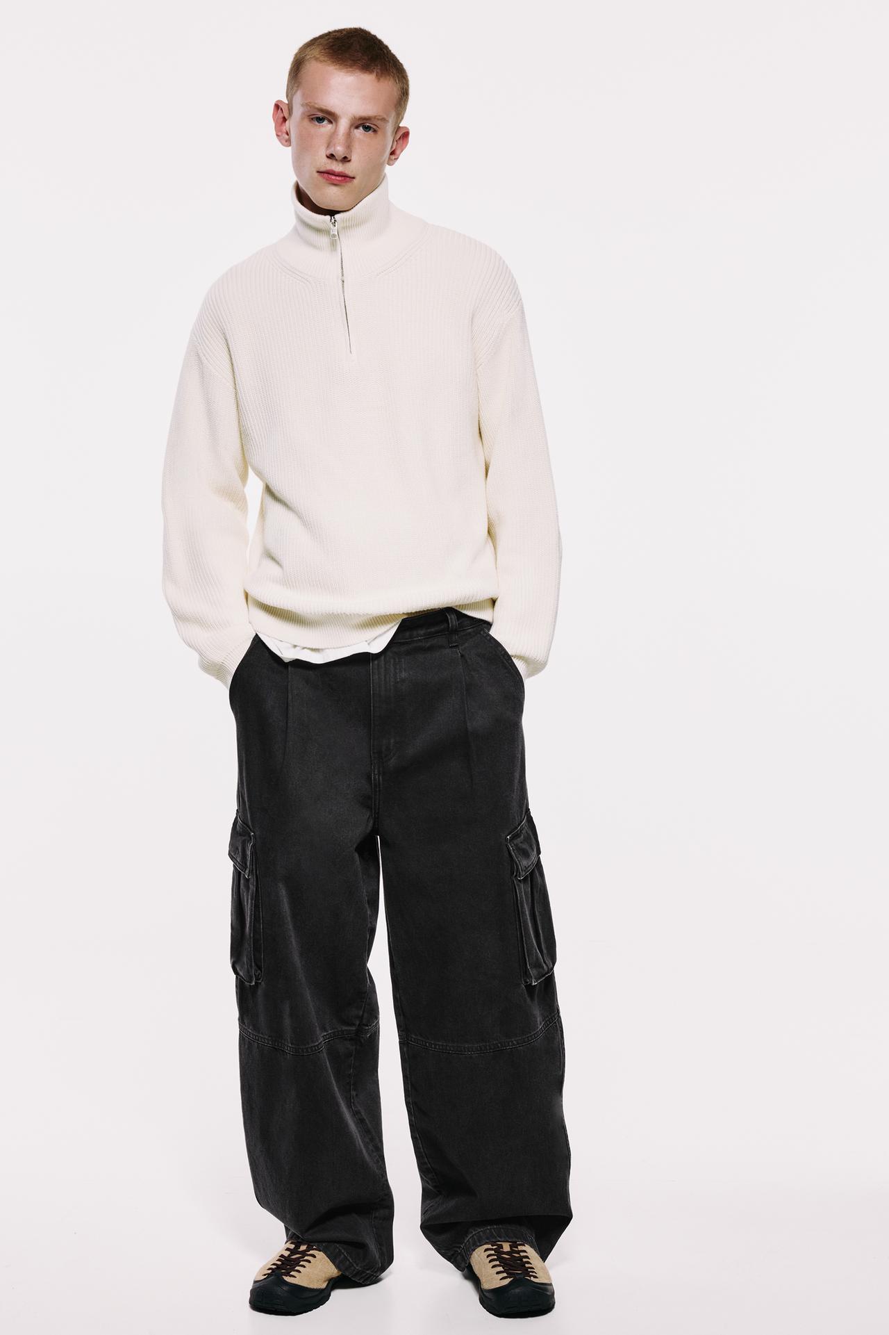 Cargo balloon  jeans — Black