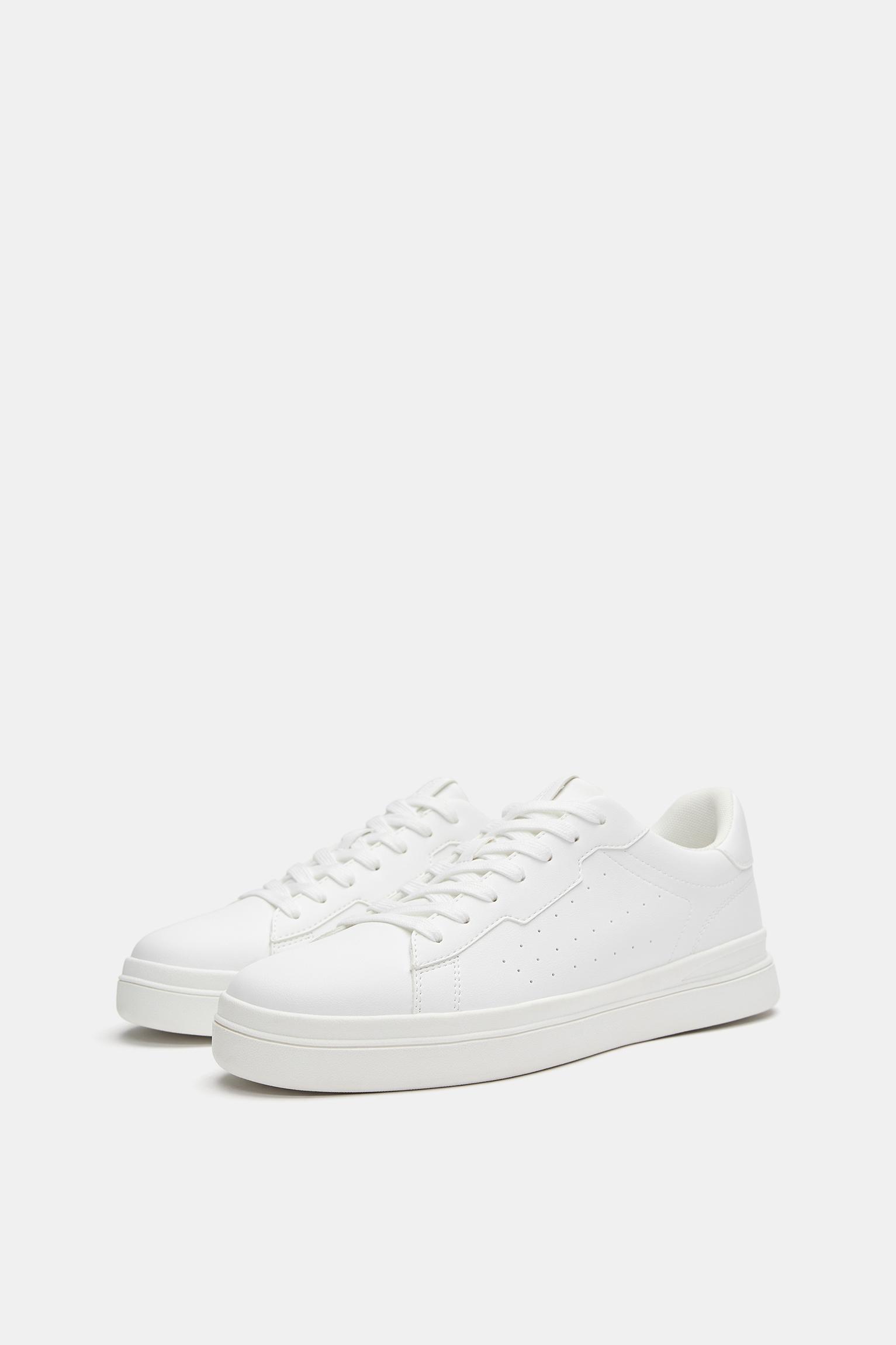 Casual chunky sole trainers — White