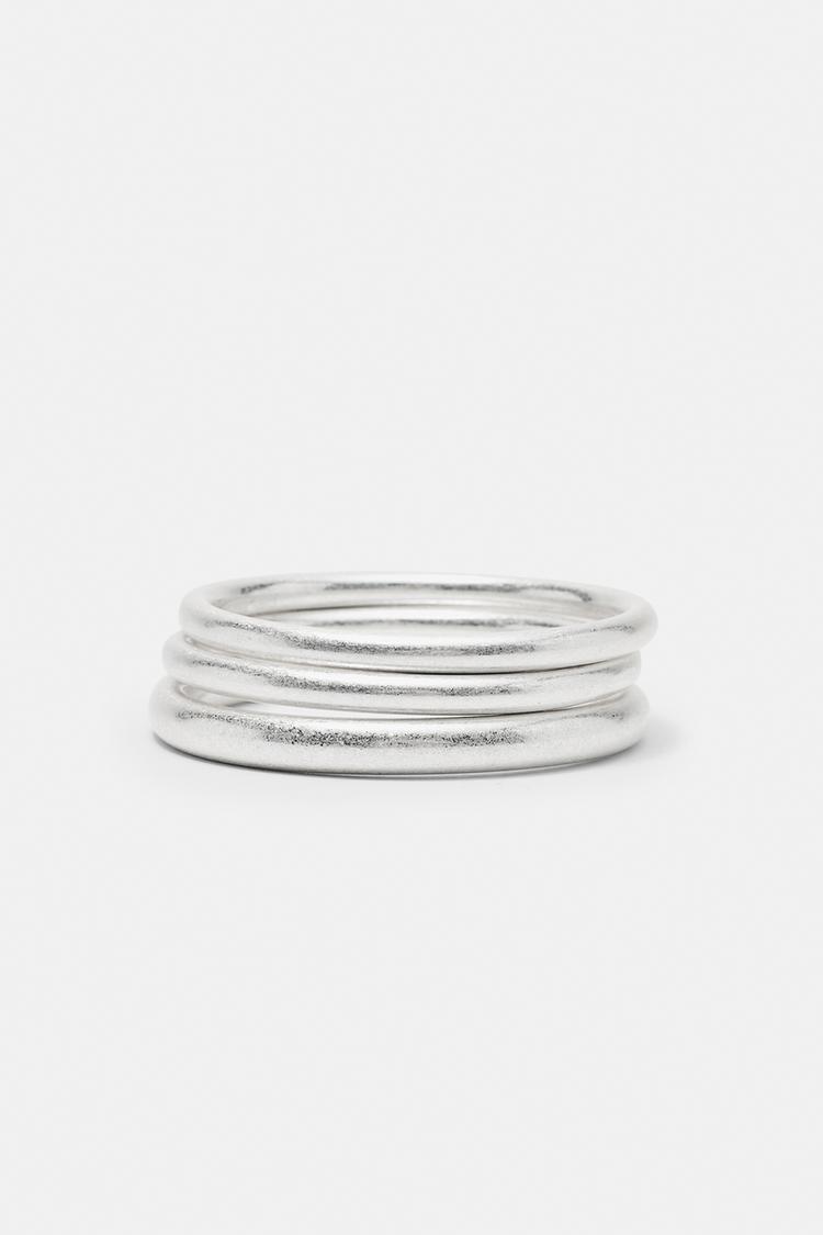 Pack of 3 rigid bracelets — Silver