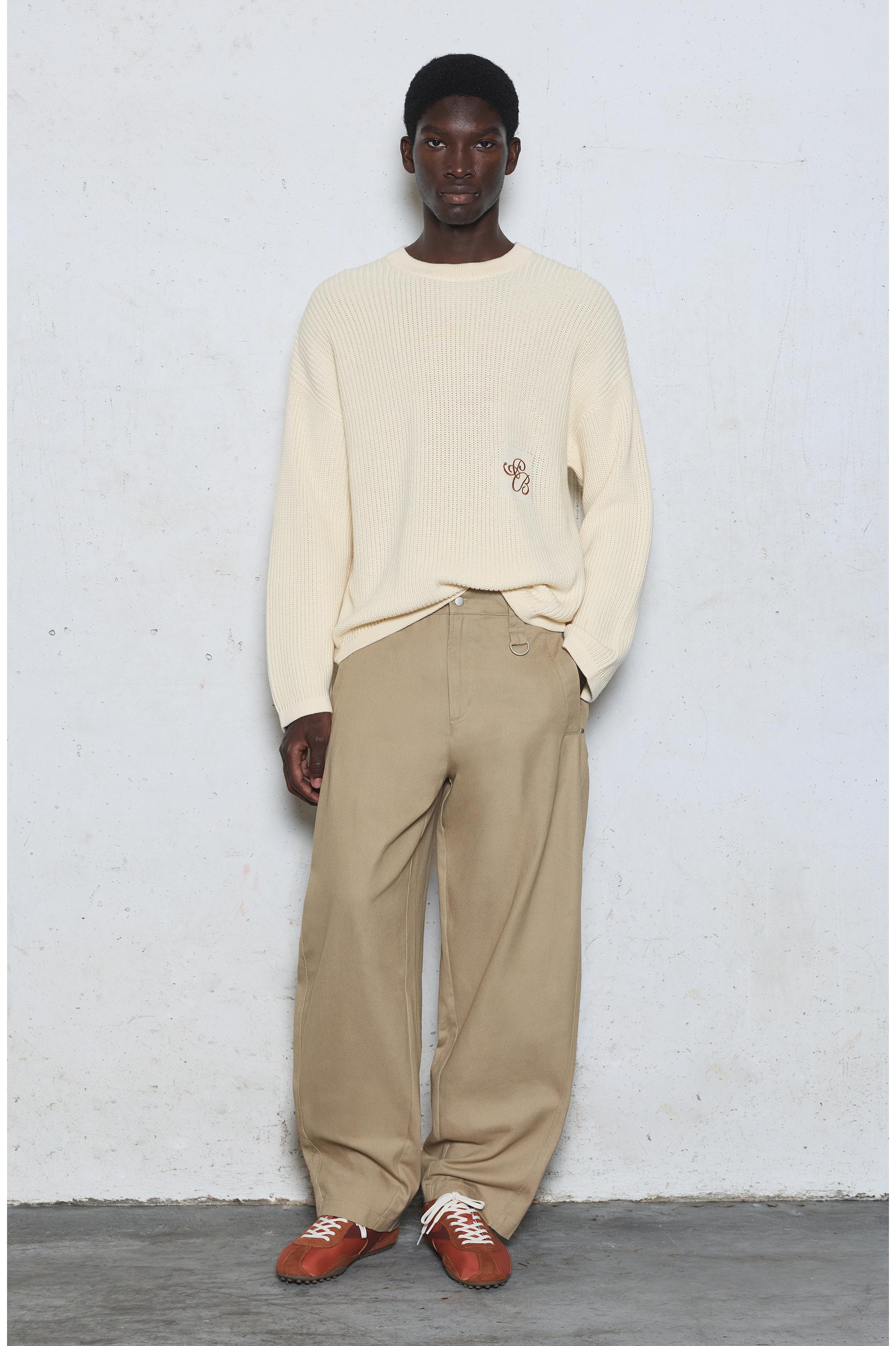 Barrel leg trousers — Ocher