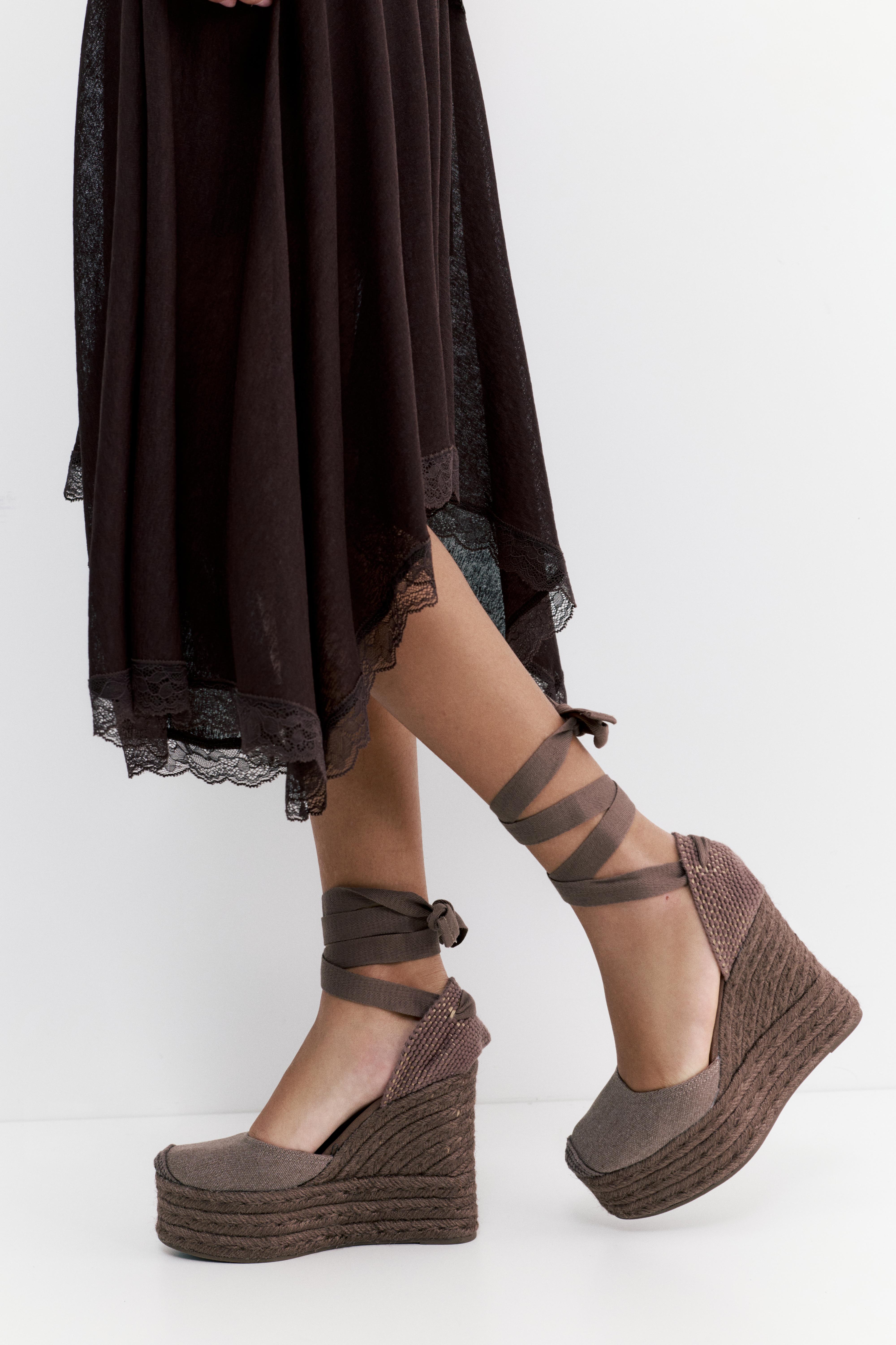 Dolgu topuk espadril - Görsel 12