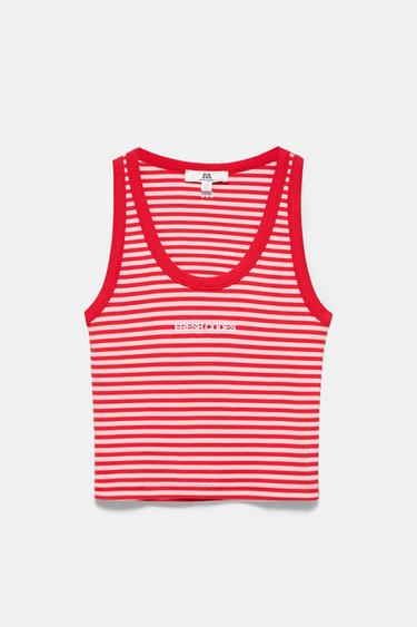 Striped tank top — Pale pink 5