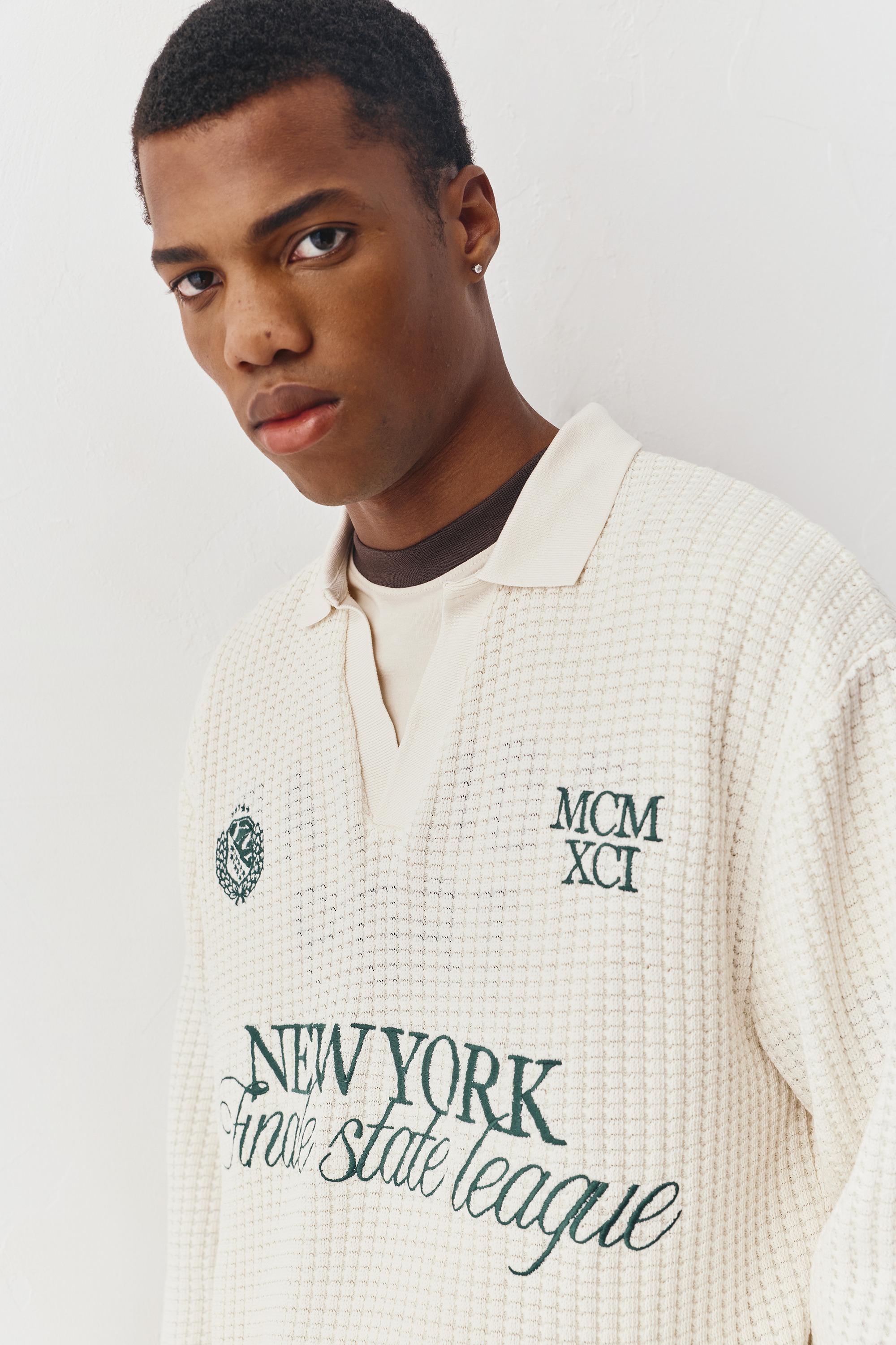 Nakışlı New York Polo - Görsel 7