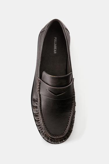 Distressed gathered moccasins — Brown 6