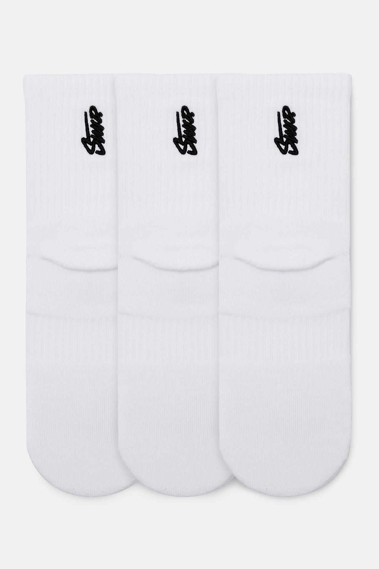 Pack of 3 pairs of STWD socks — White