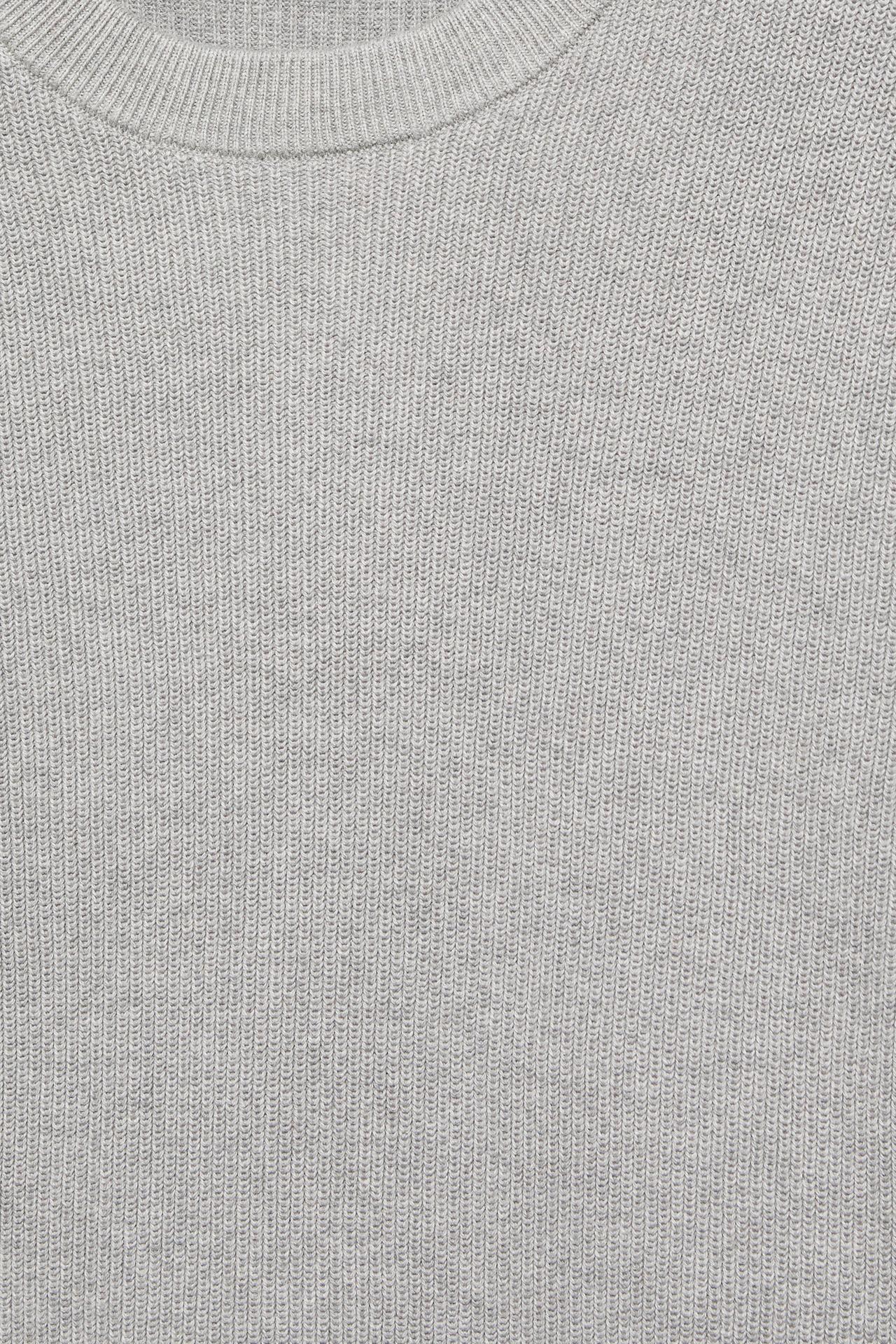Basic knit jumper — Medium grey