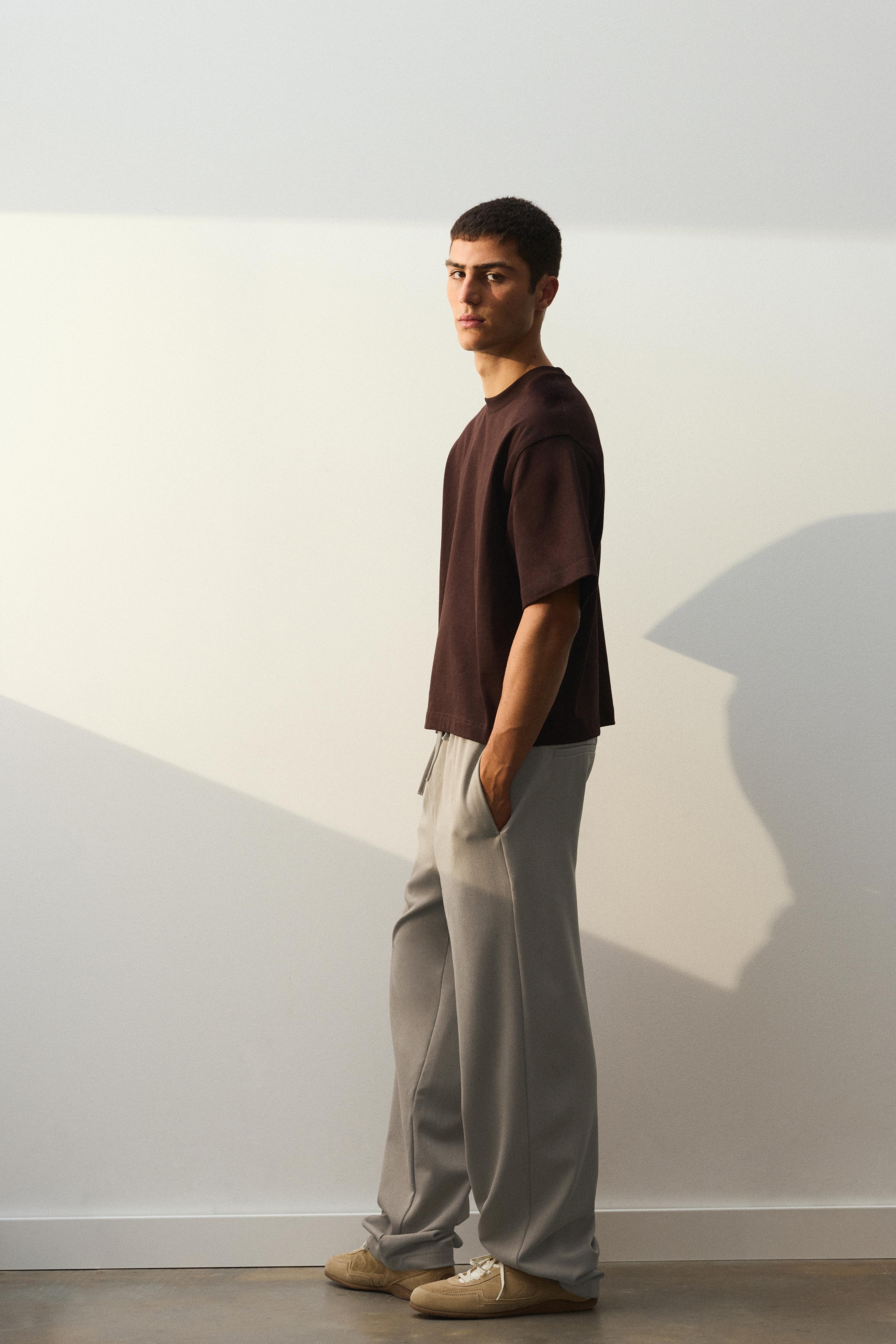 Tailored fit joggers — Taupe