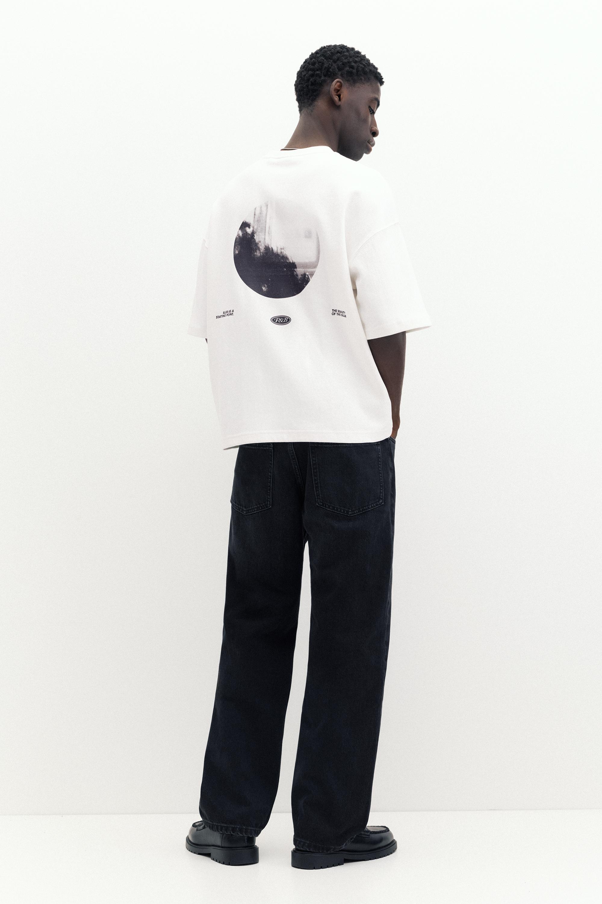Interlock photographic T-shirt — Off white