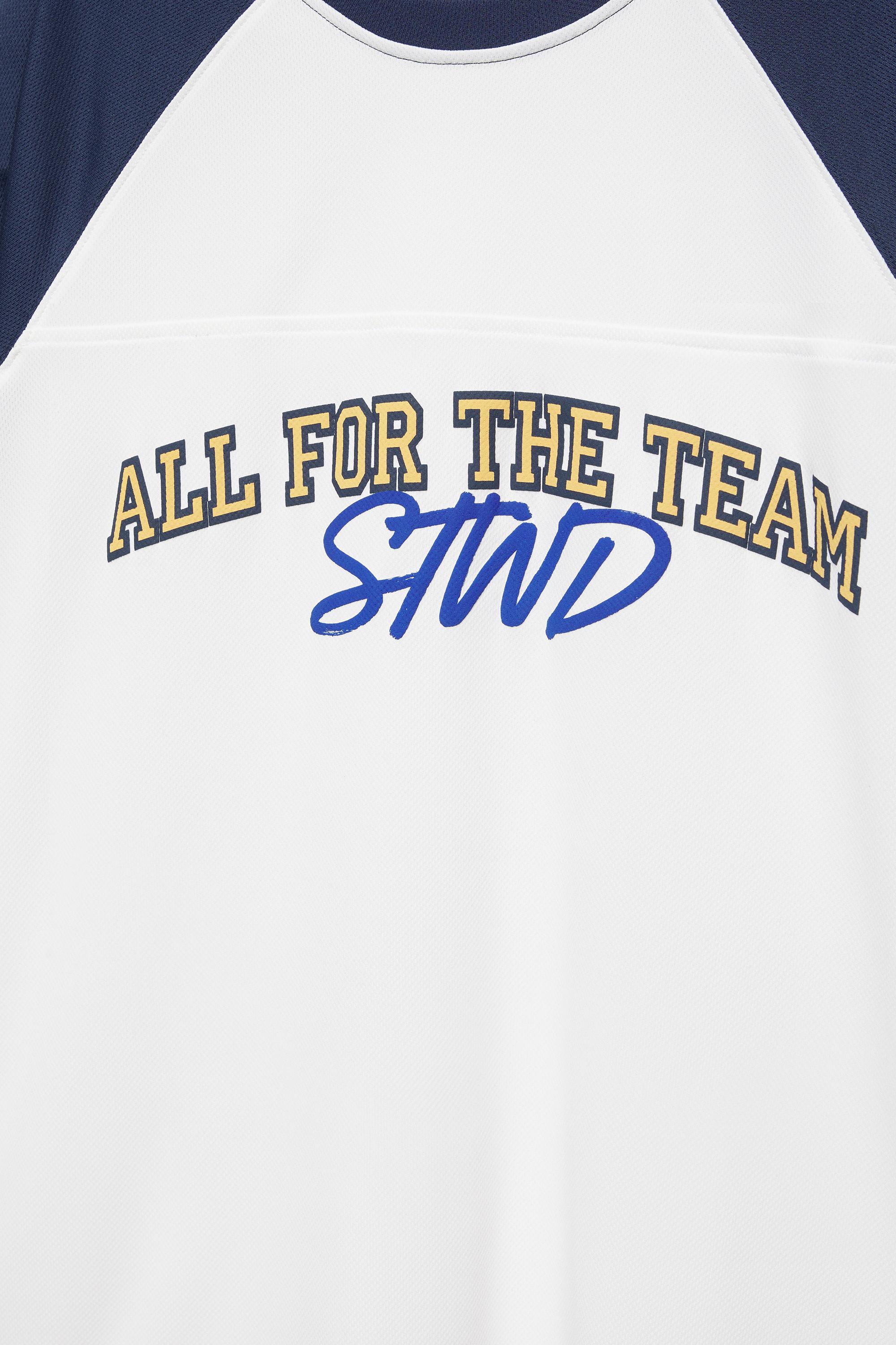 Raglan short sleeve STWD T-shirt — Blue
