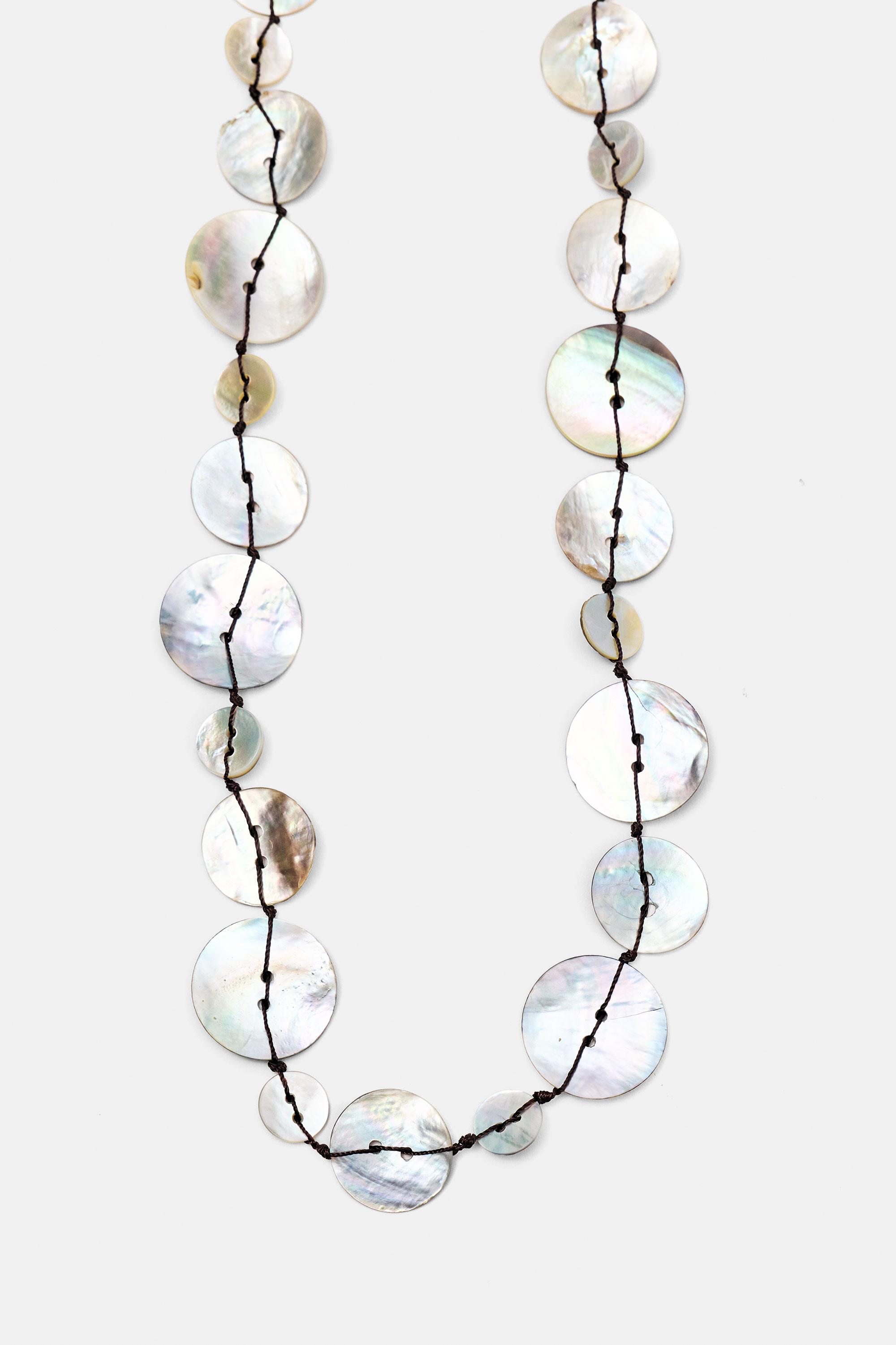 Collana Bottoni Effetto Madreperla