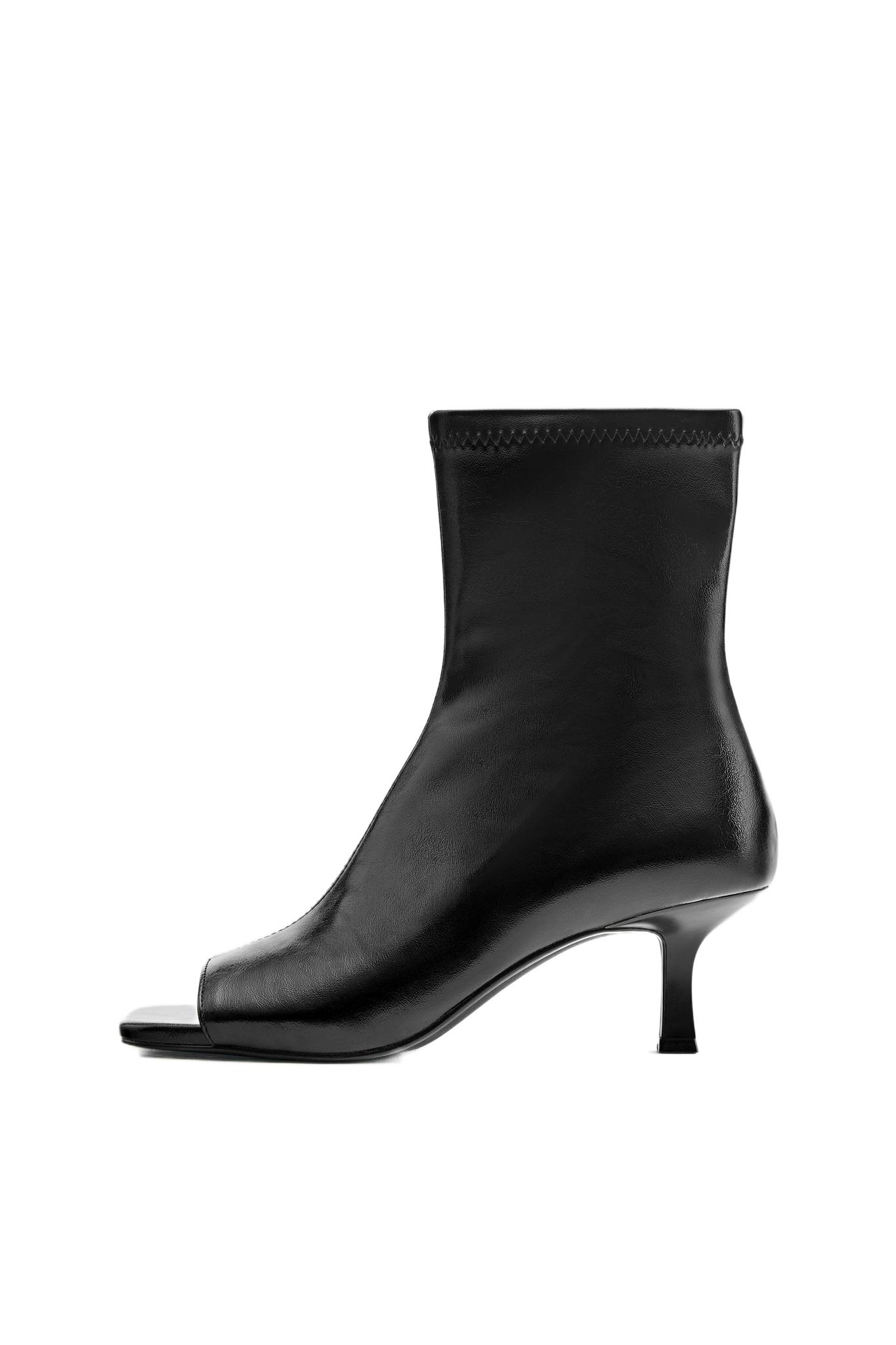 heeled ankle boots — Black