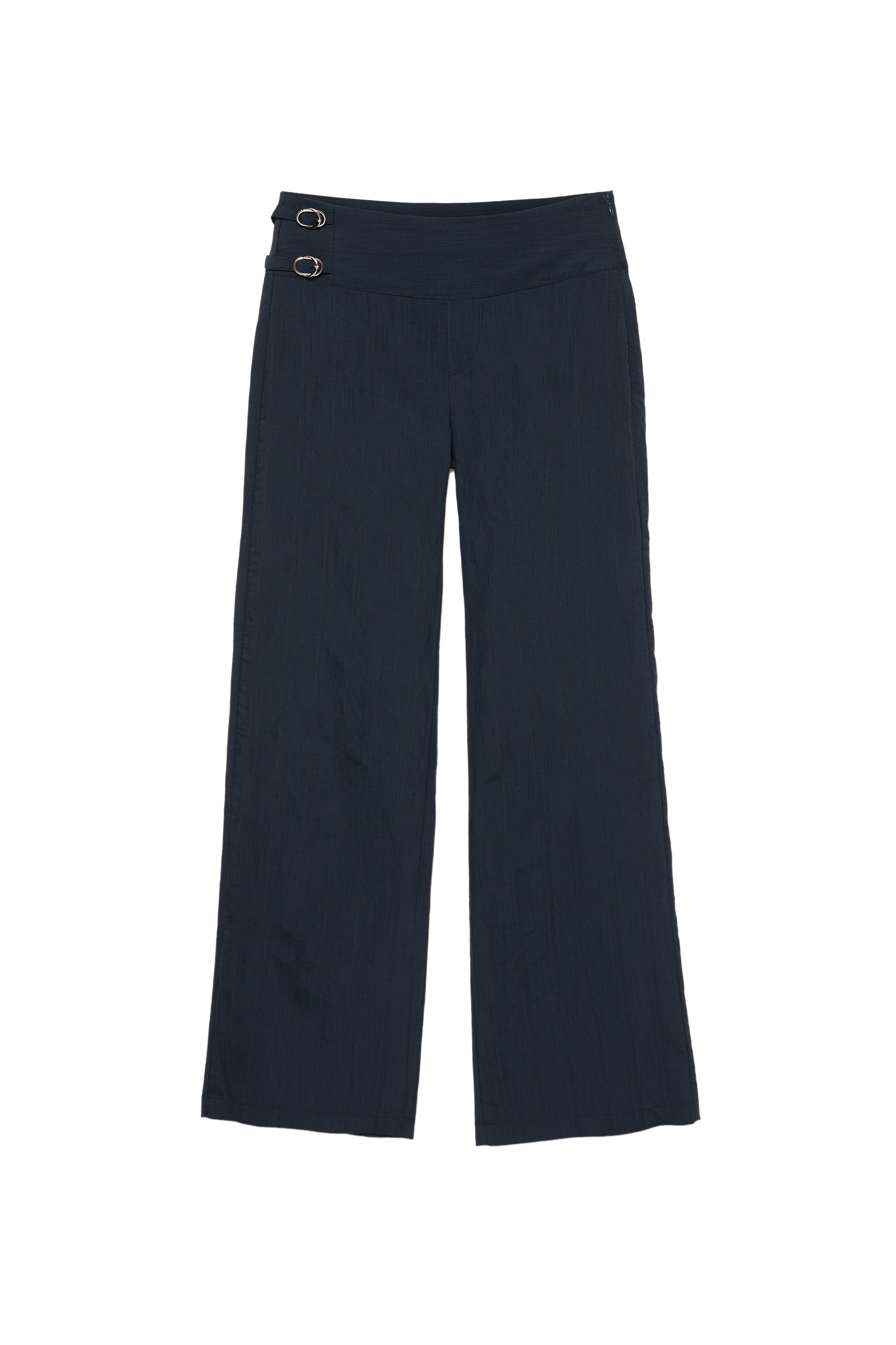 Pull&Bear Yan tokalı pantolon görsel 3