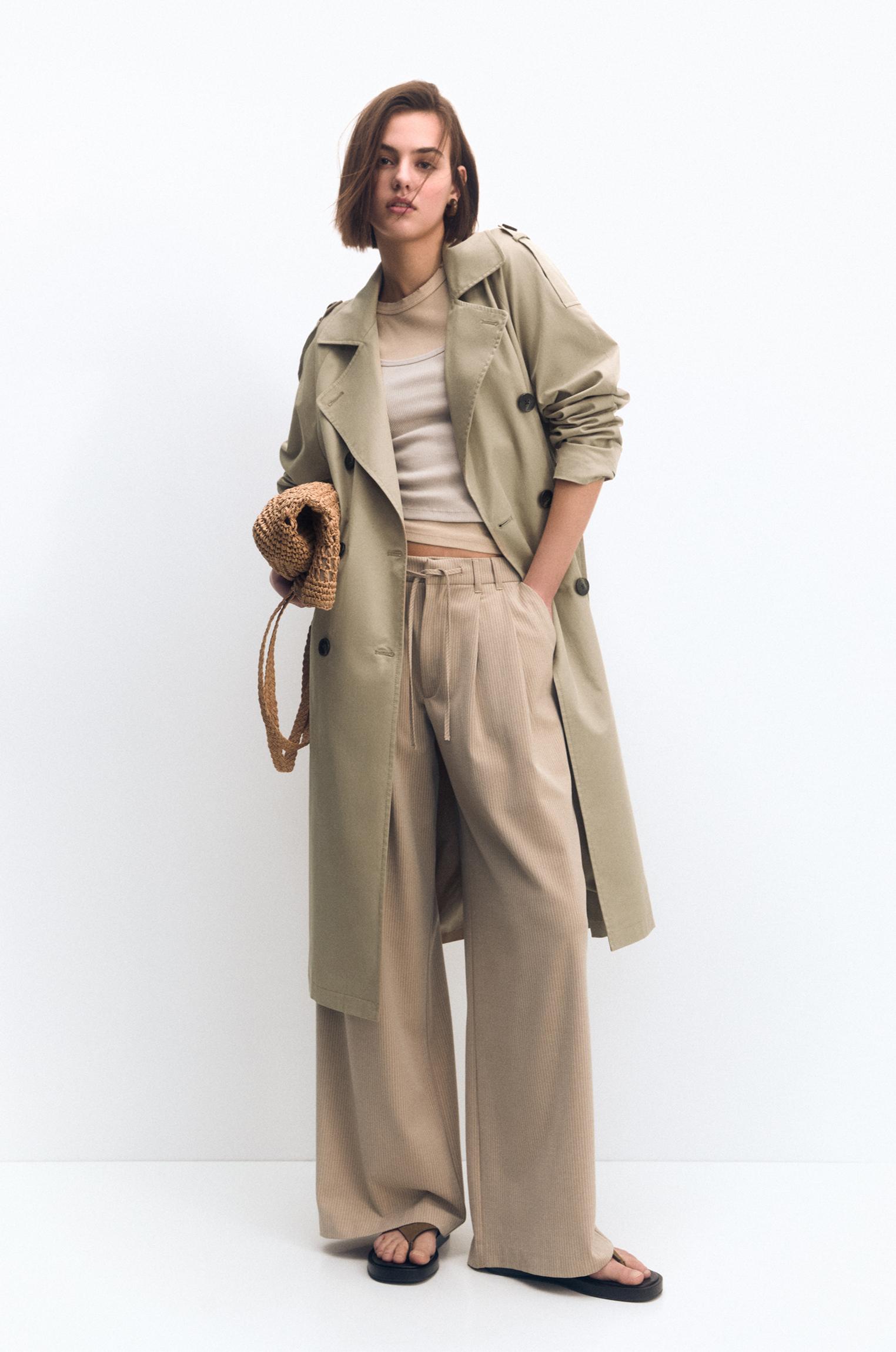 Trenchcoat damen pull and bear Clearance
