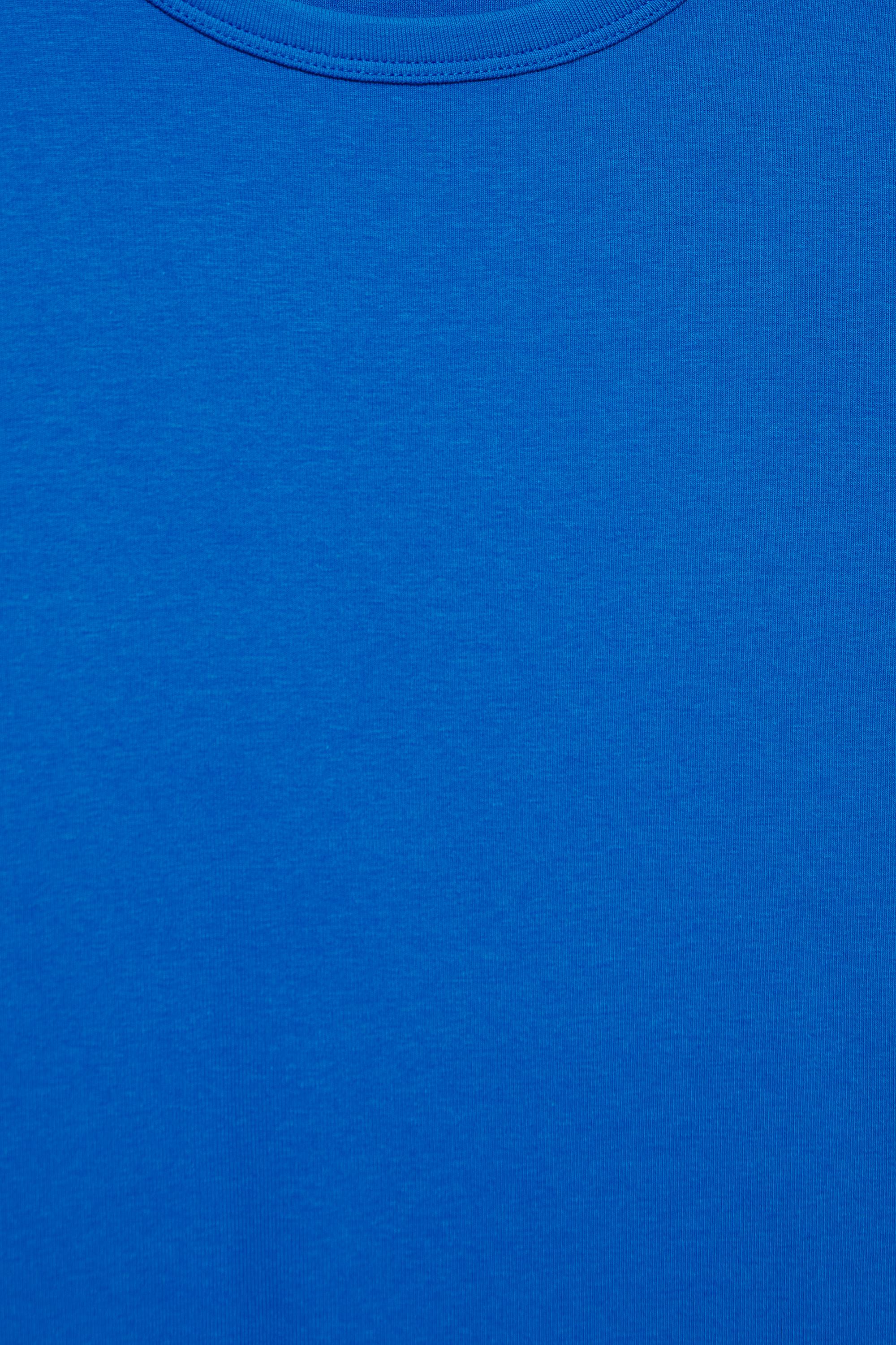 Fitted short sleeve T-shirt — Blue