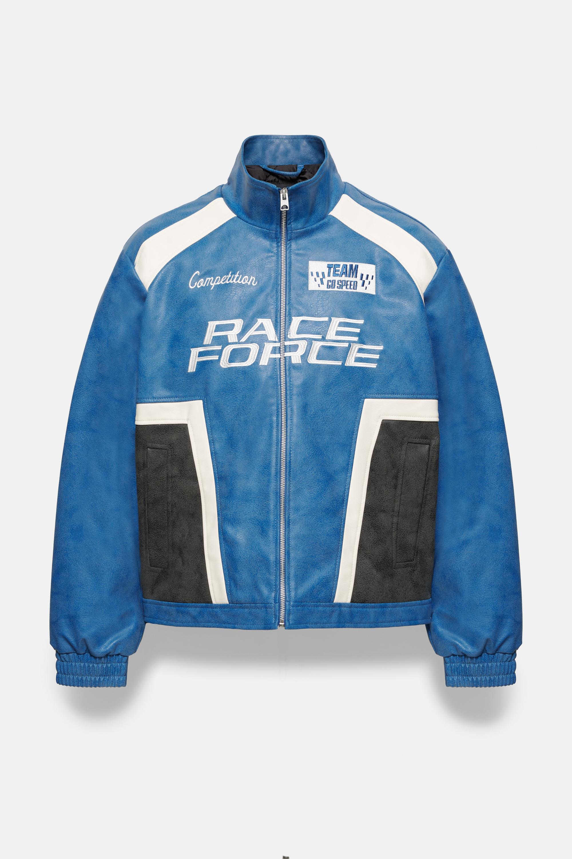 Pull&Bear Race Force suni deri ceket görsel 3