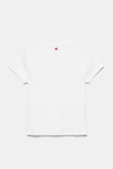 Hibiscus floral graphic T-shirt — Ice 7