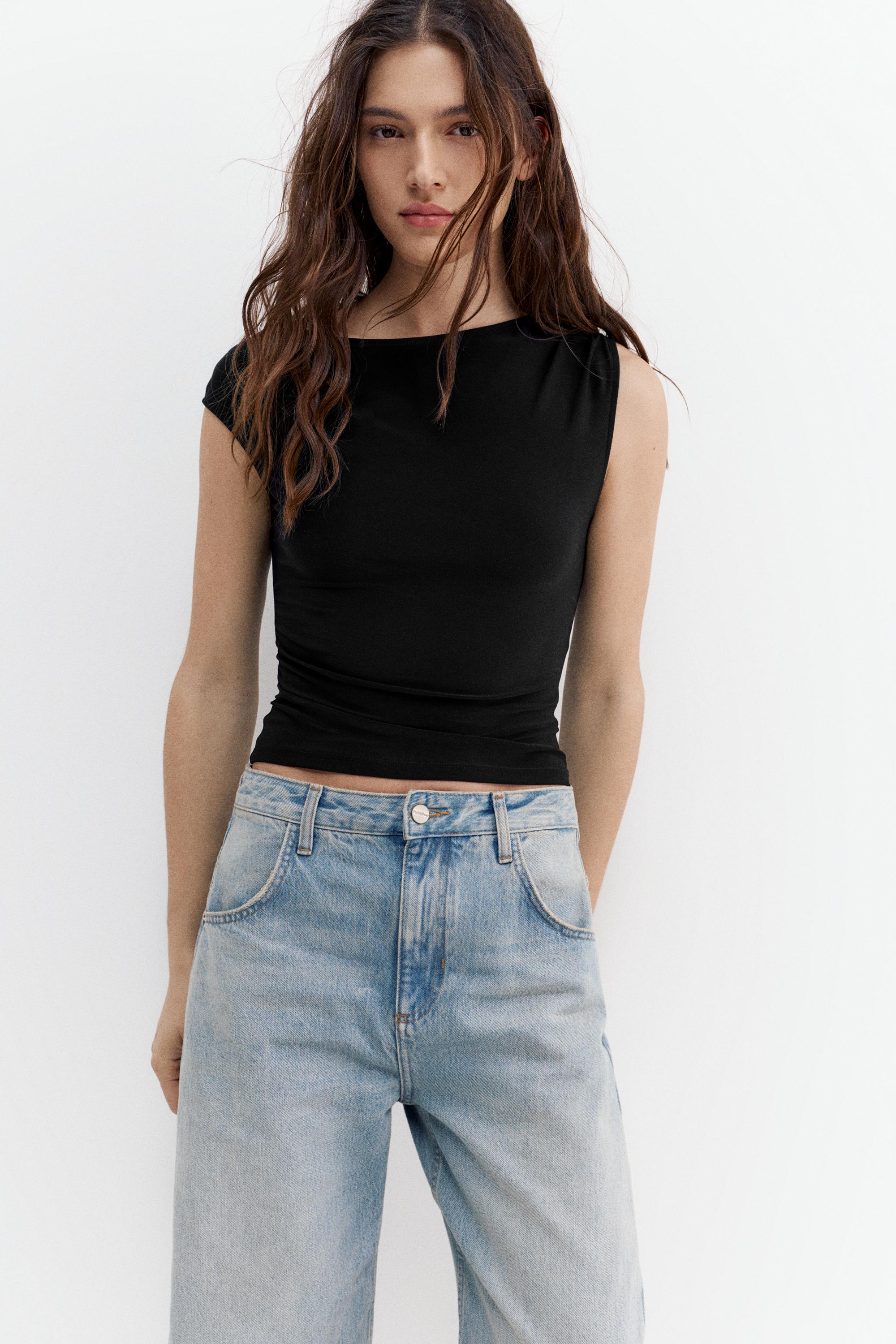 Asymmetrisches Top Mit Raffungen