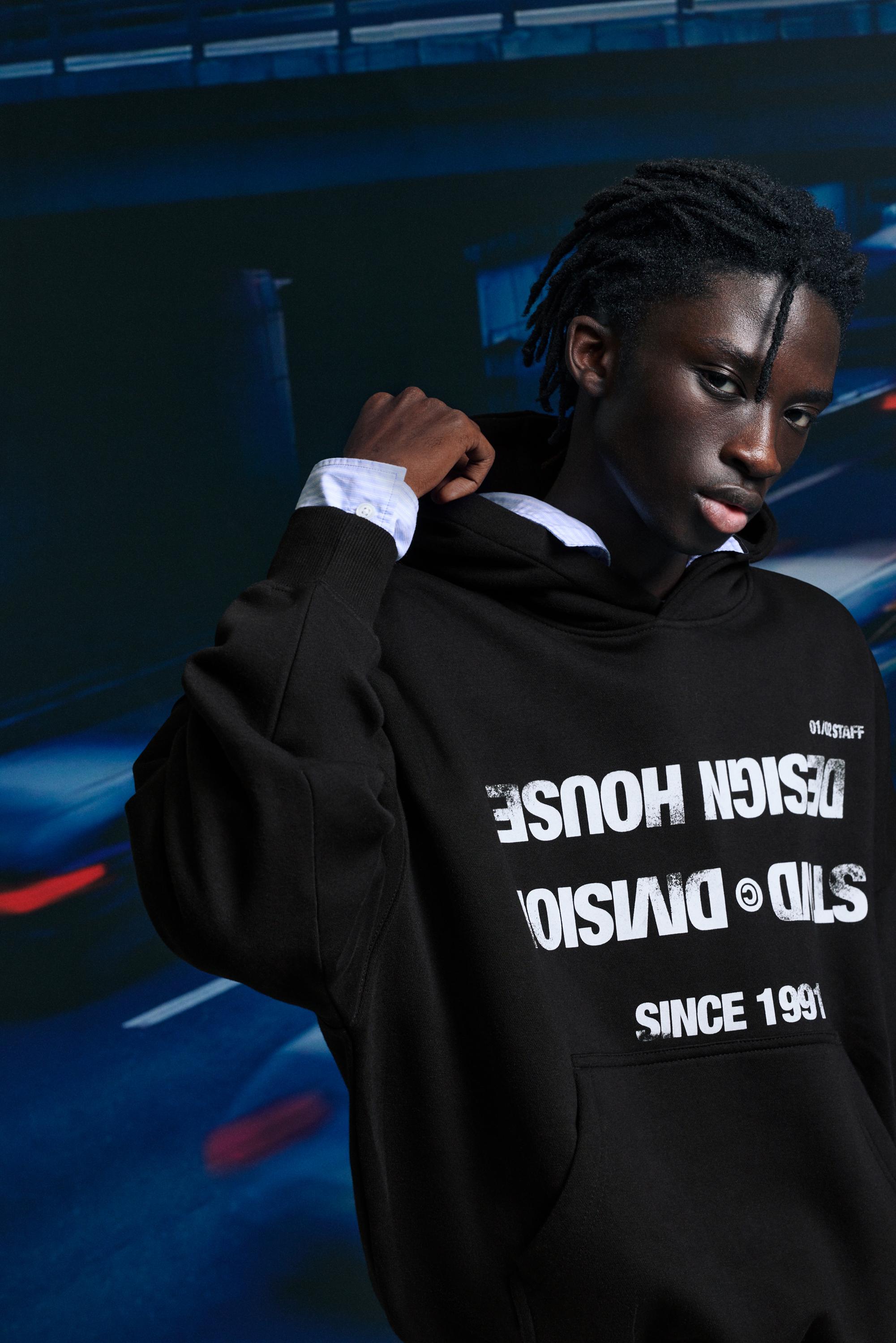 STWD Division kapüşonlu sweatshirt - Görsel 15