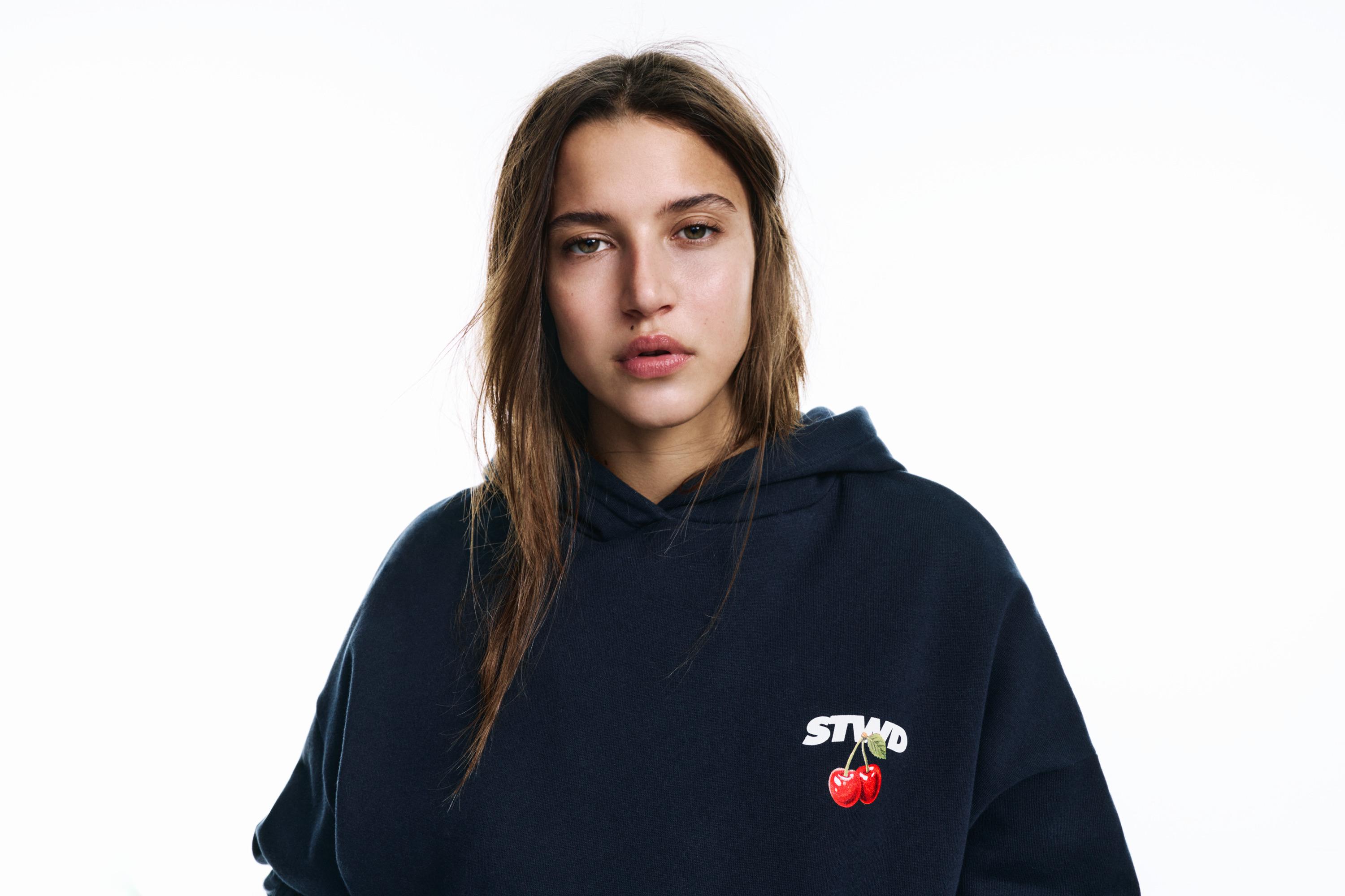 STWD kiraz kapüşonlu sweatshirt - Görsel 12