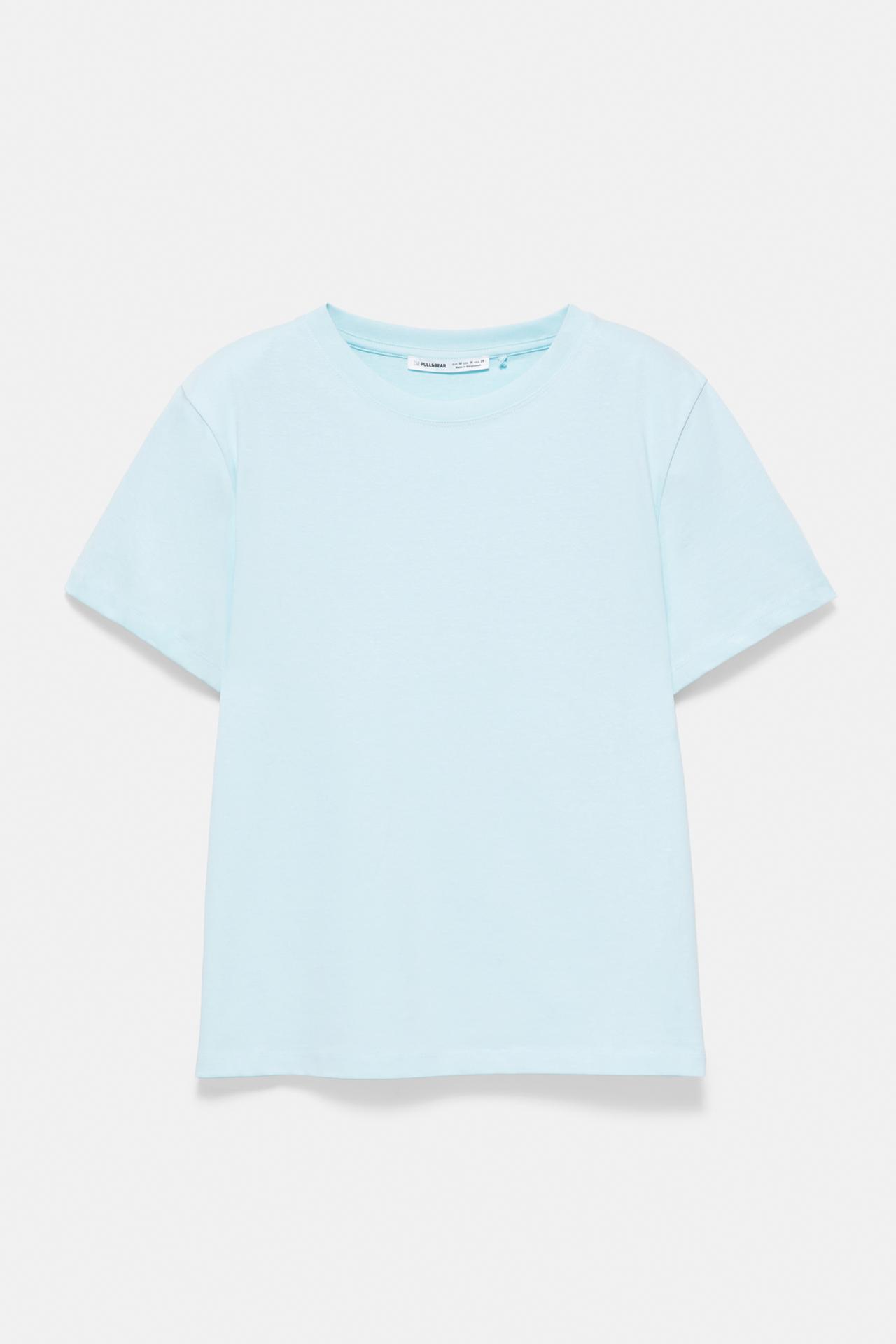 Short sleeve T-shirt 100% cotton — Pale blue