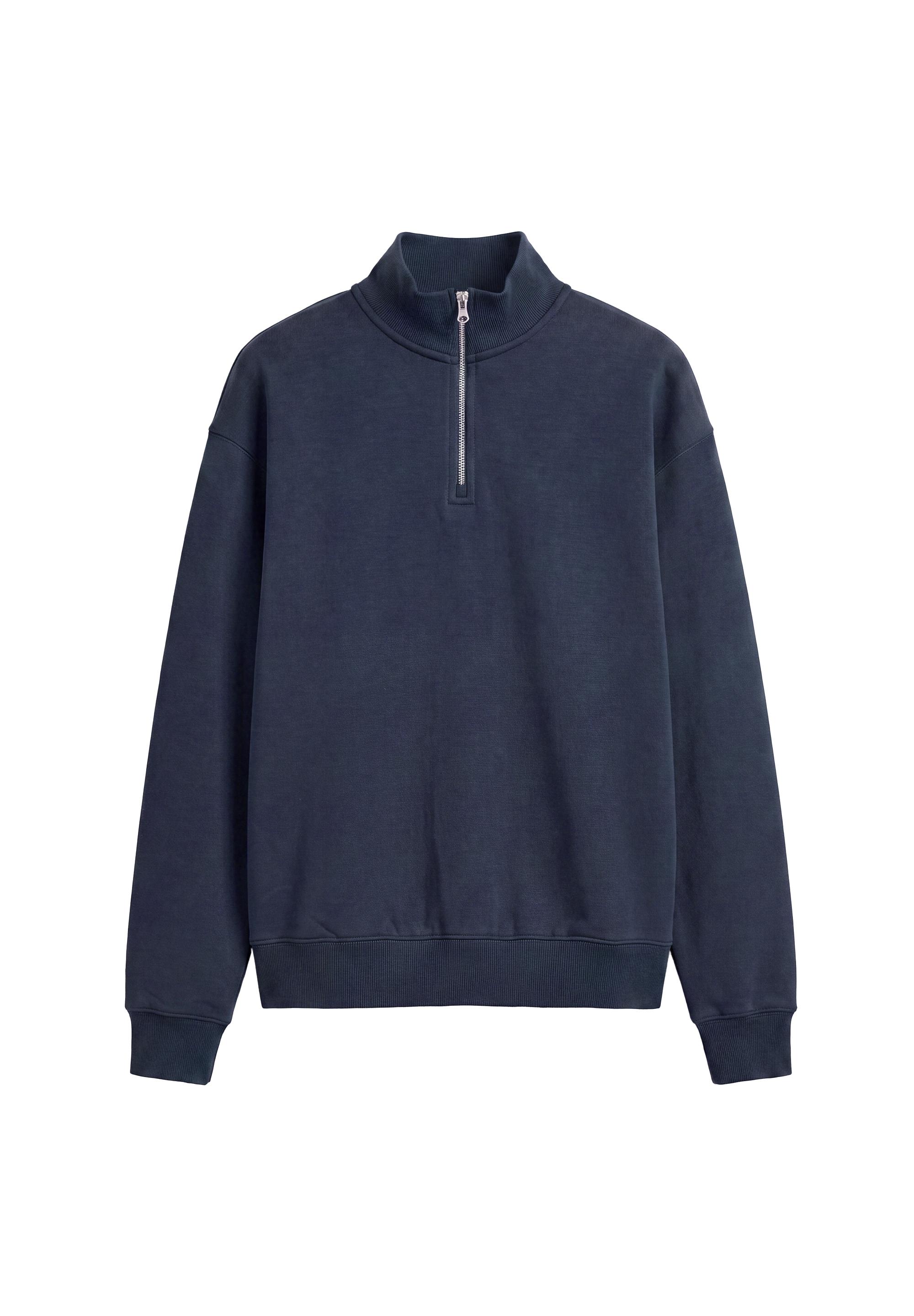 Quarter-zip sweatshirt — Navy