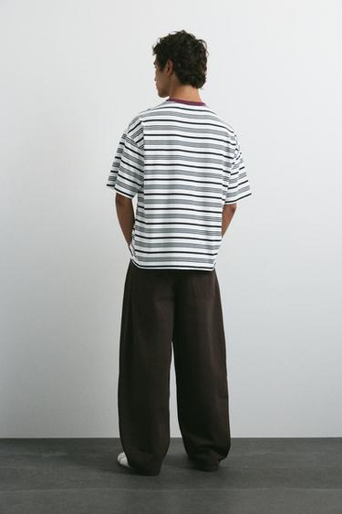 Relaxed-fit striped T-shirt — Off white 2