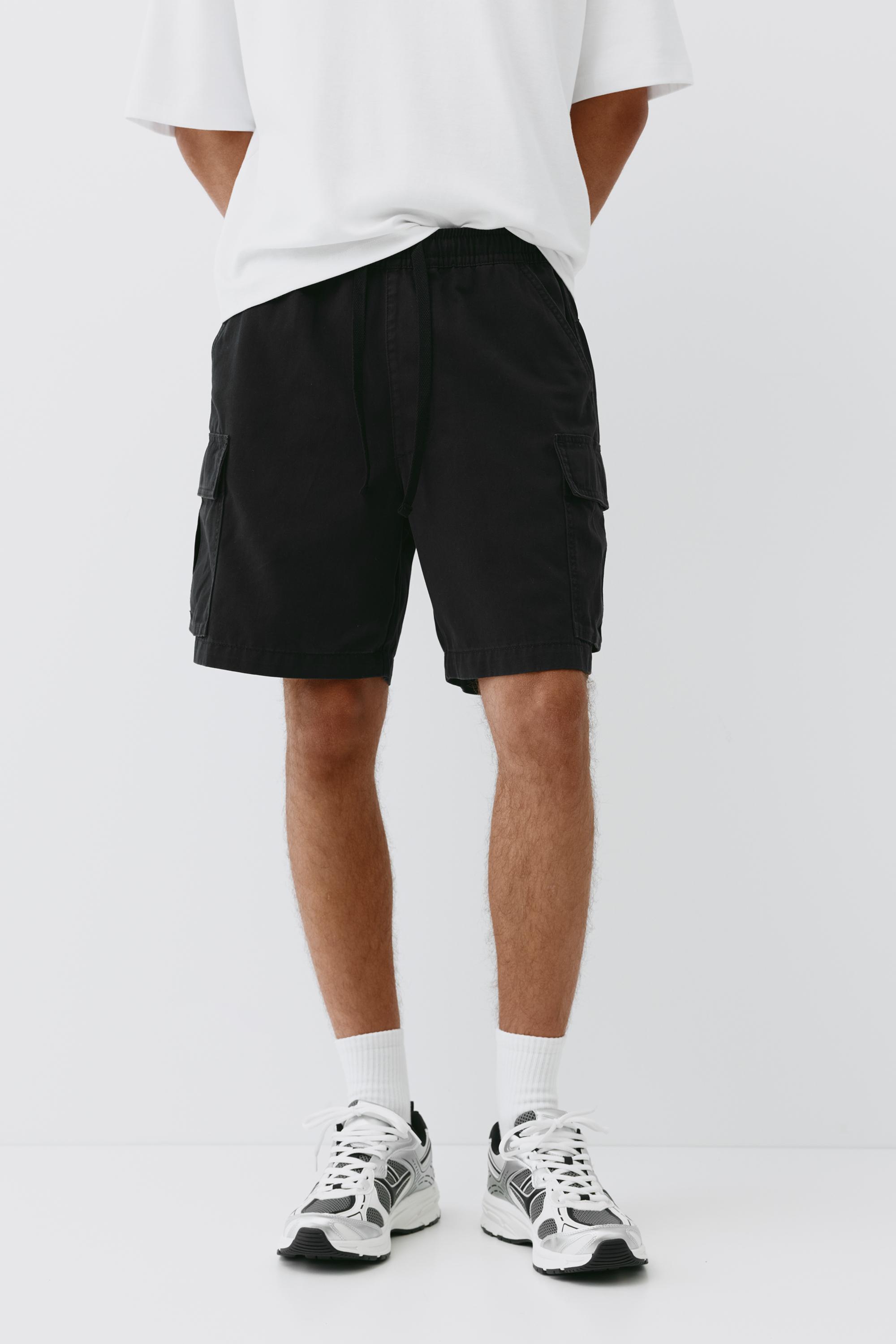 Cargo Bermuda shorts — Black