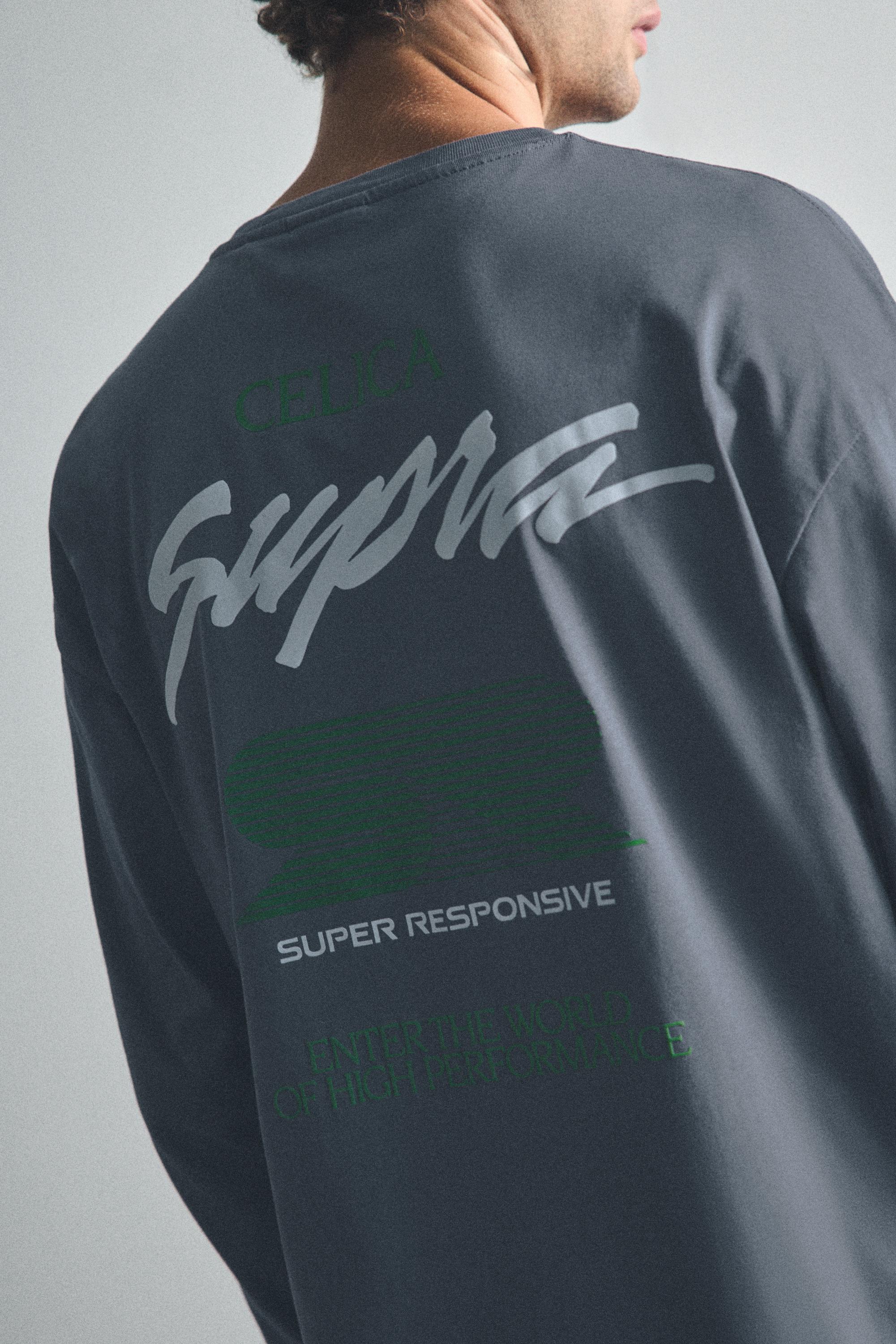 Toyota Celica long sleeve T-shirt — Dark anthracite