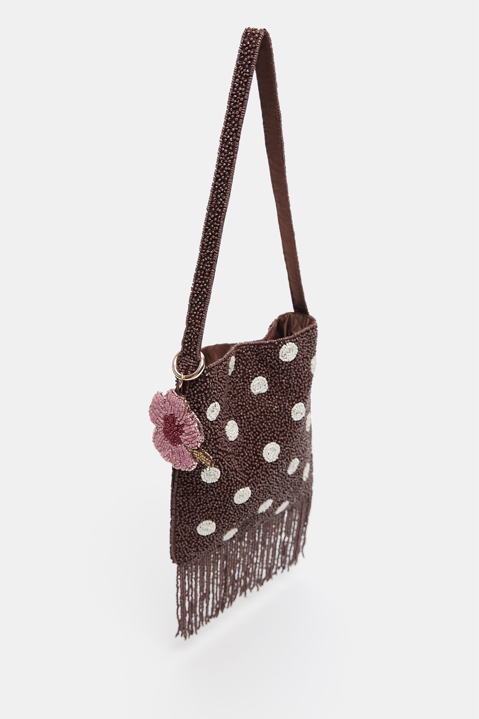 Puantiyeli payetli omuz çantası - Görsel 29