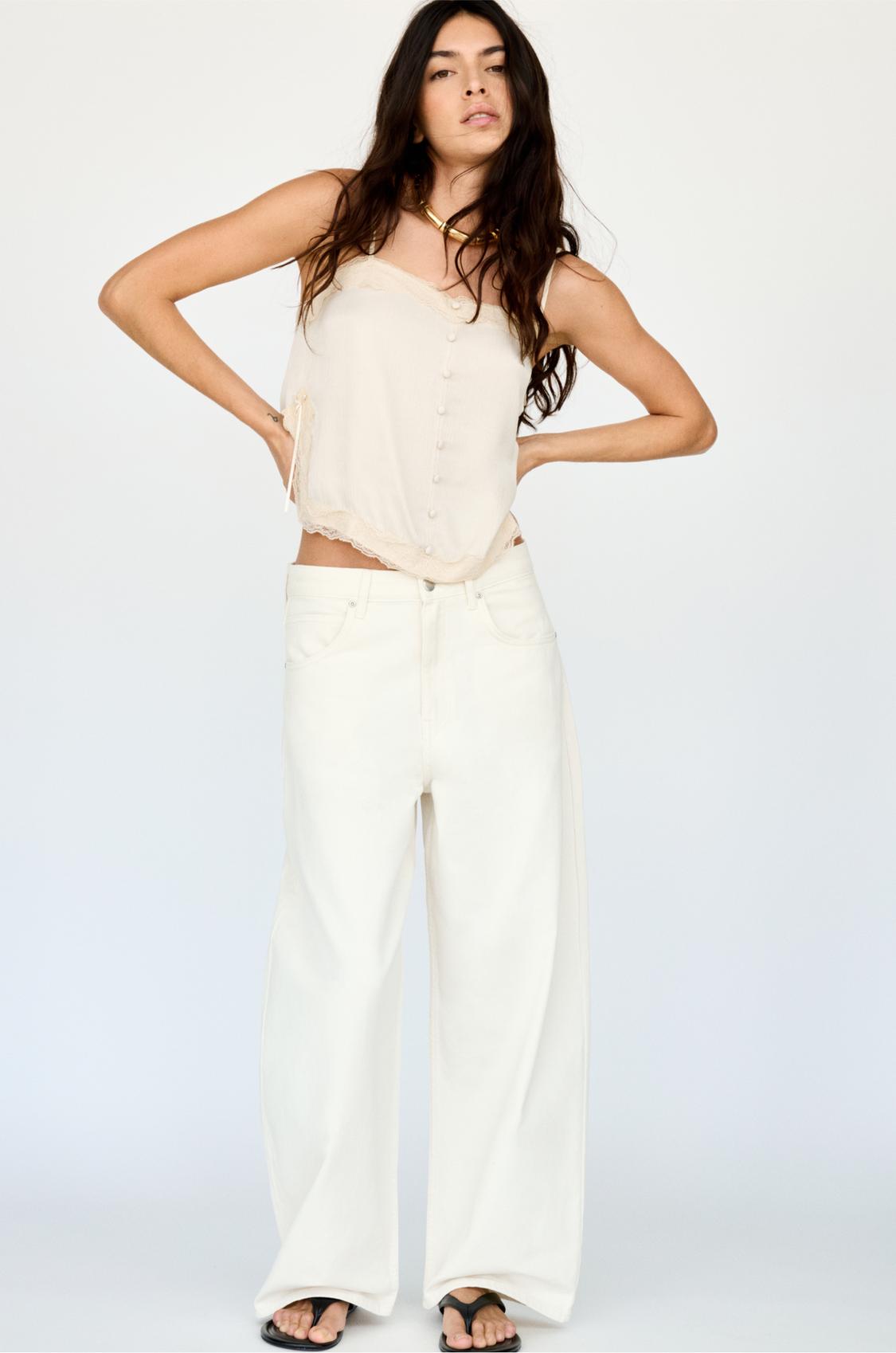 Jeans barrel com cintura média PULL&BEAR - Main Image