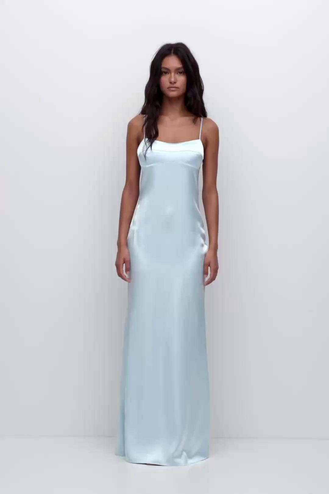 Midi camisole dress with straps | Pull&Bear United States