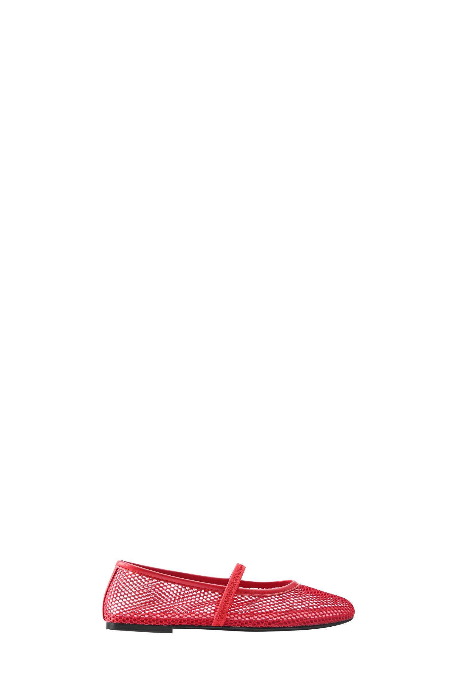 Mesh ballet flats — Red