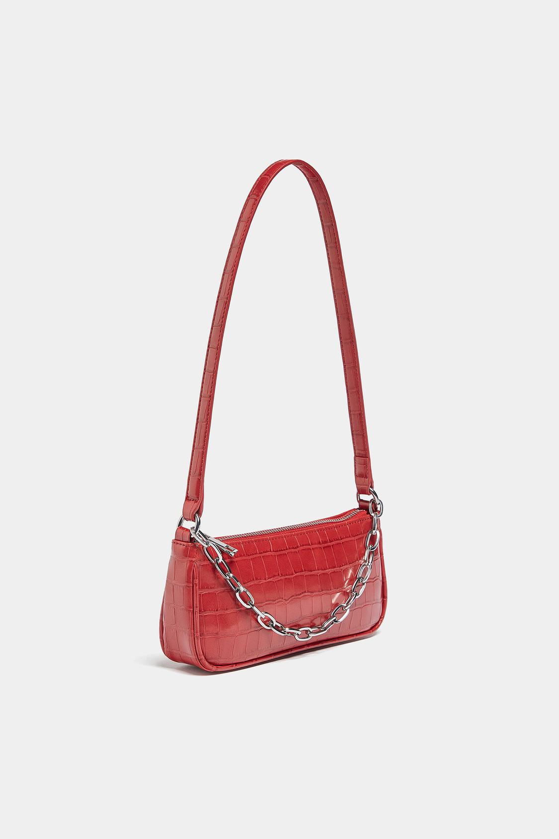 Shoulder bag with chain detail - PULL&BEAR