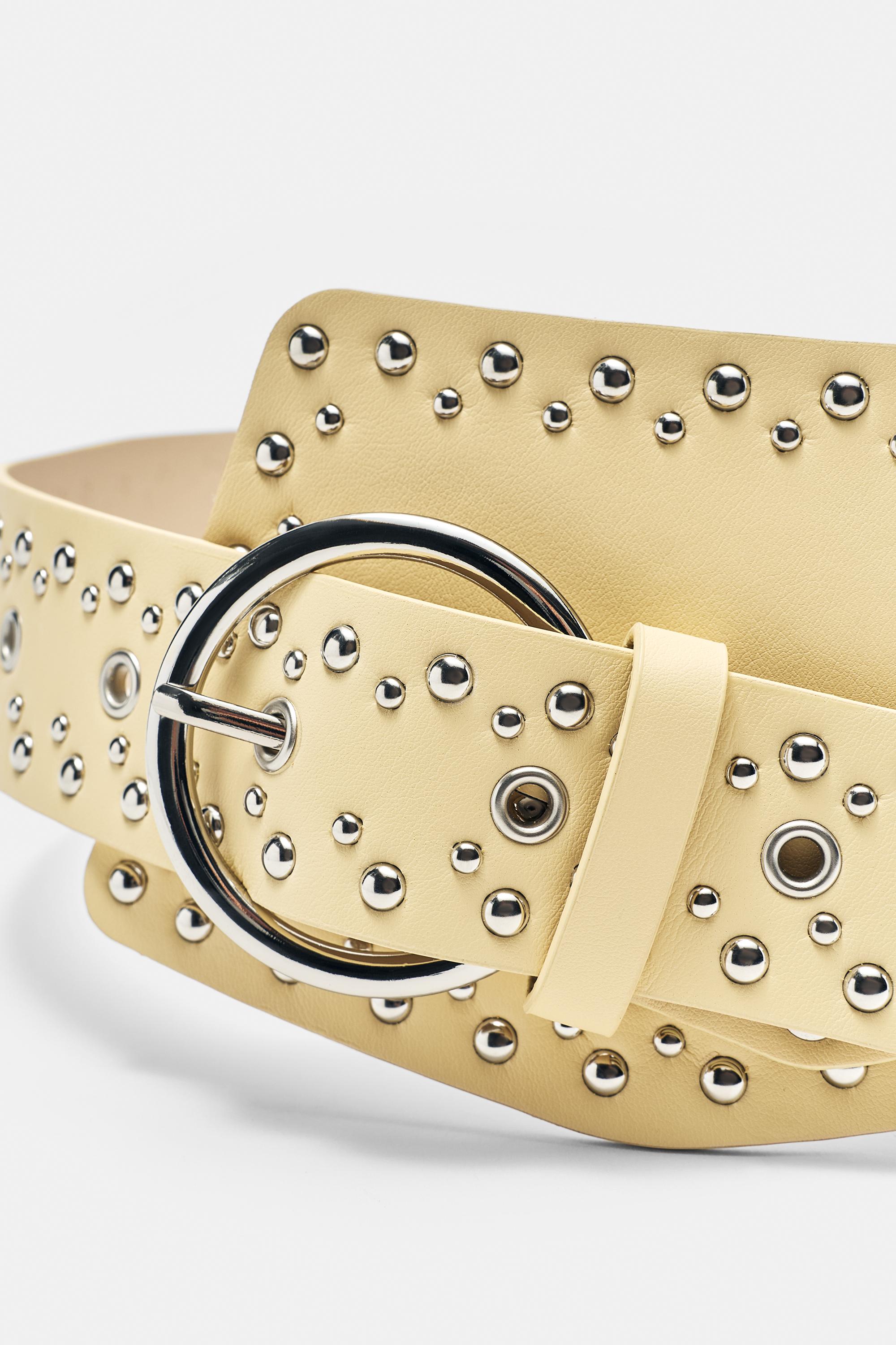 Wide studded belt — Butter