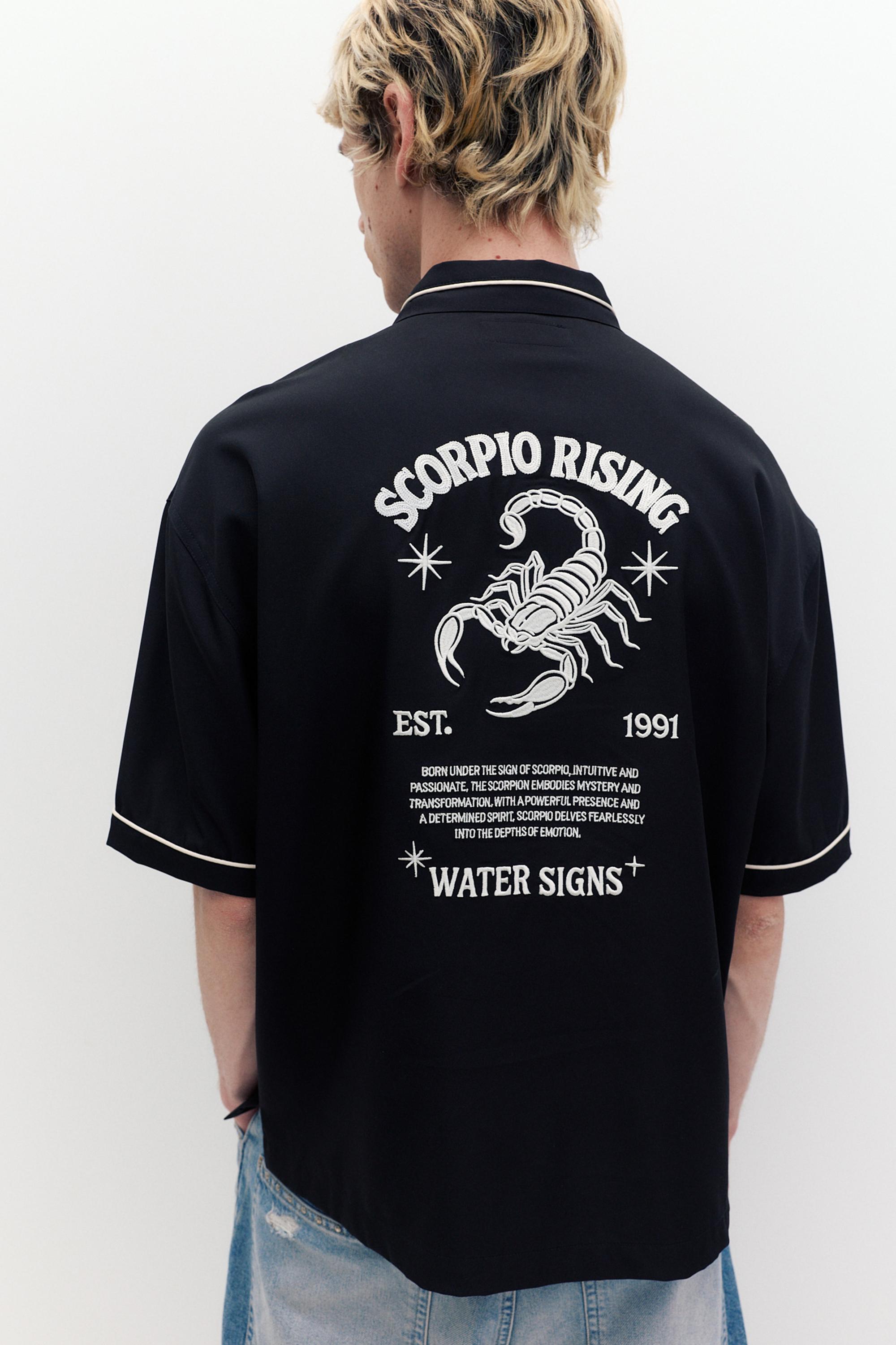 Kısa kollu nakışlı gömlek - Görsel 23