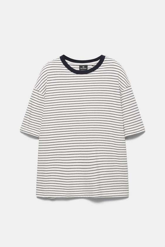 T-shirt Pull&Bear Homme Noir – Taille M, 100% Coton, état Excellent