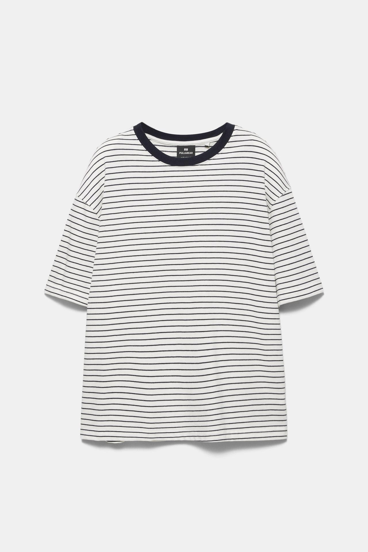 Premium short sleeve T-shirt — Blue/White