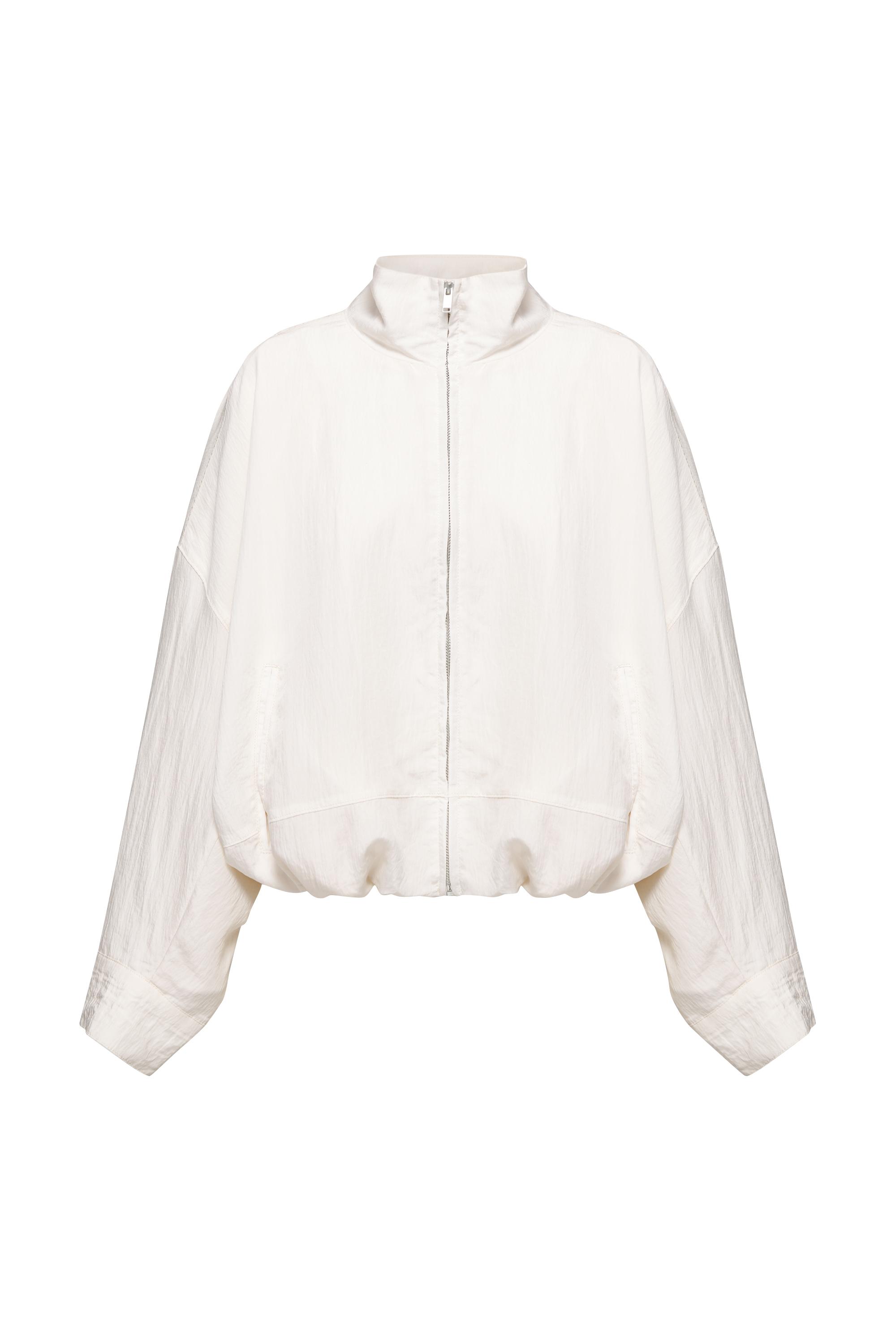 Dik yaka balon ceket - Görsel 13