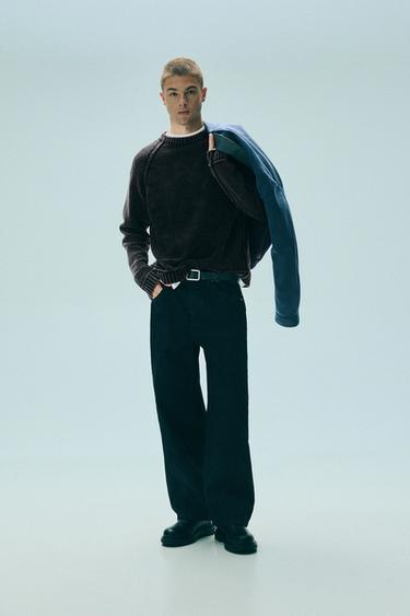Washed finish jumper — Black 1